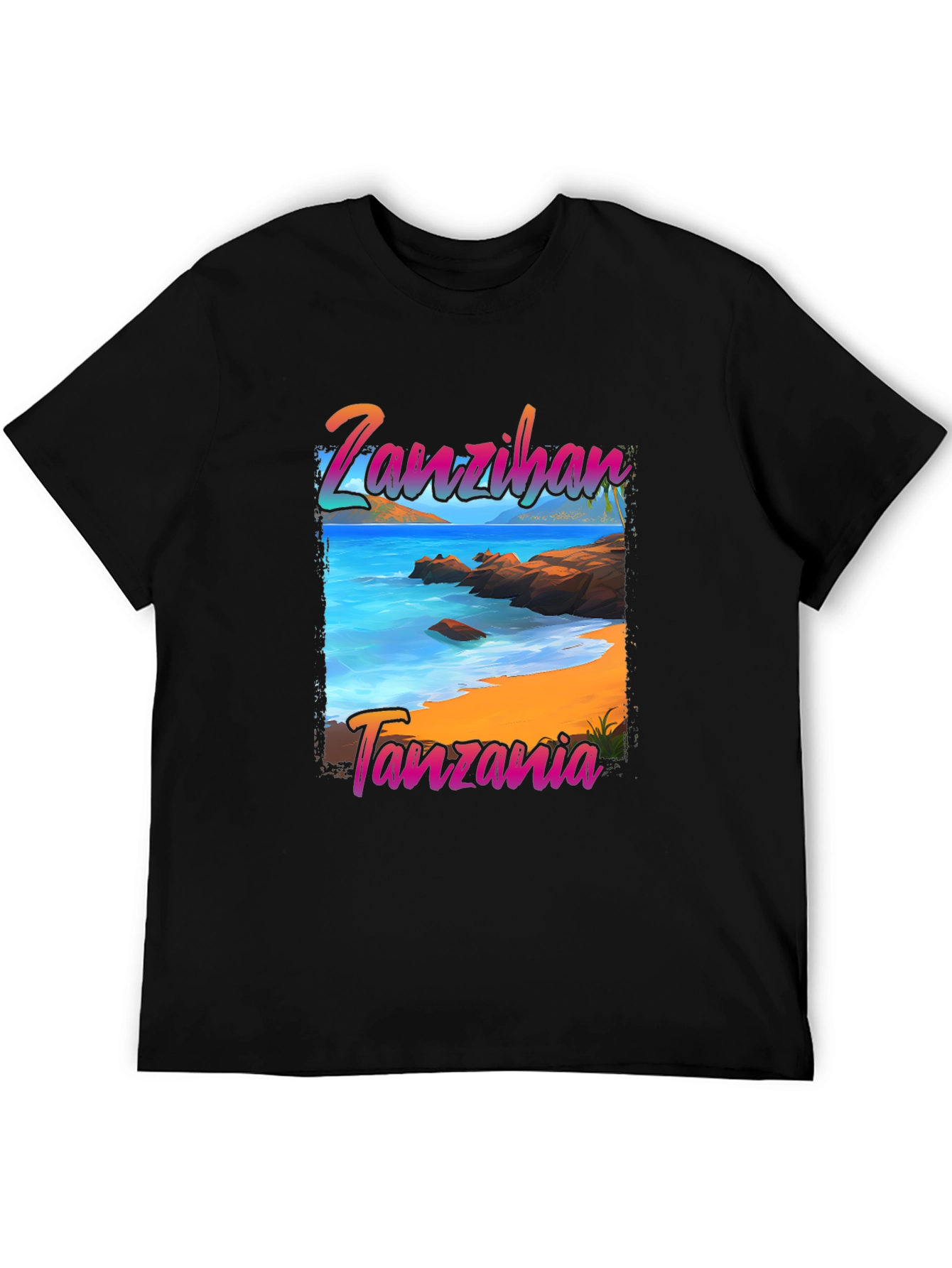 Zanzibar Tanzania Beach Graphic T-Shirt