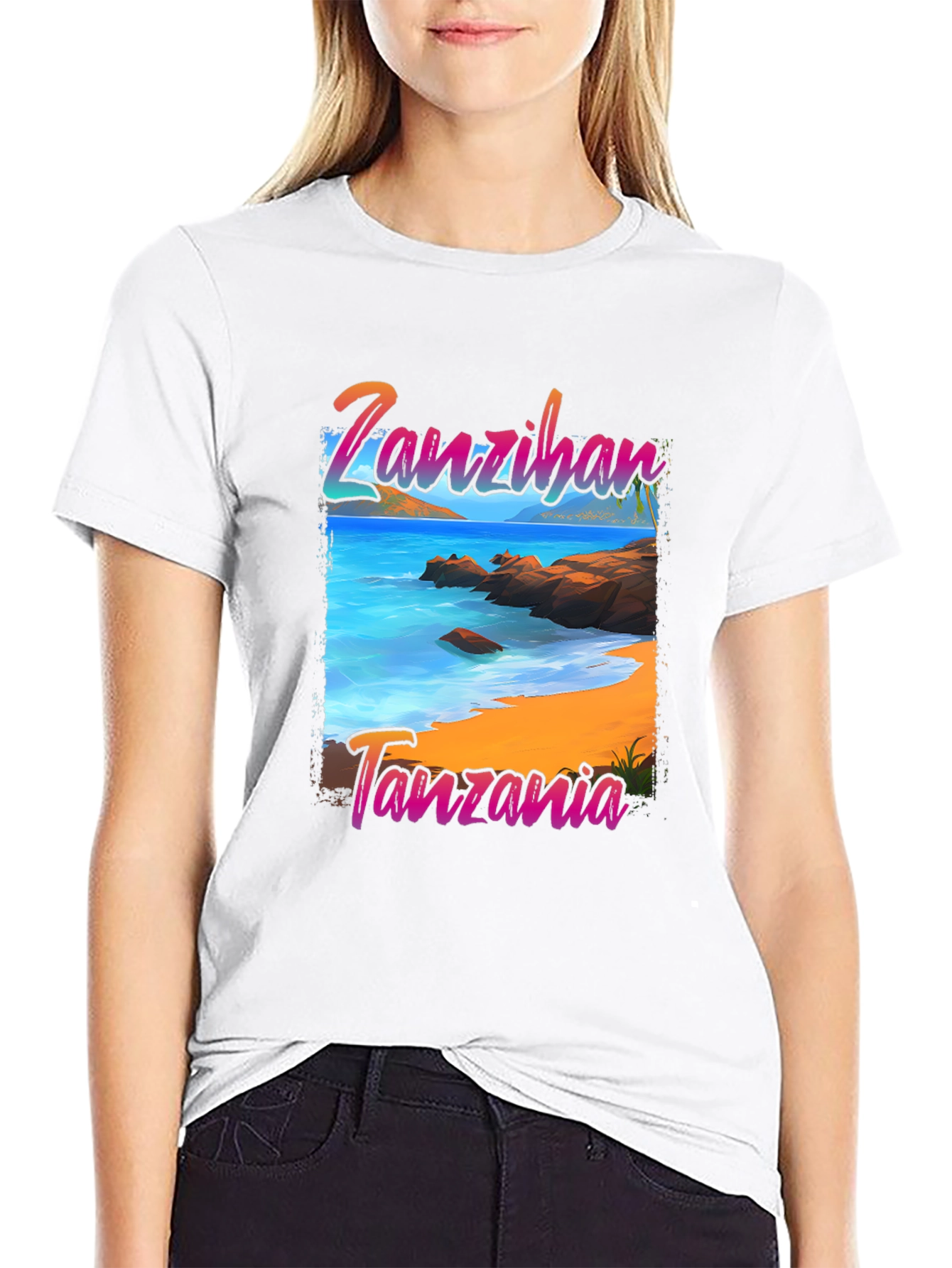 Zanzibar Tanzania Beach Graphic T-Shirt