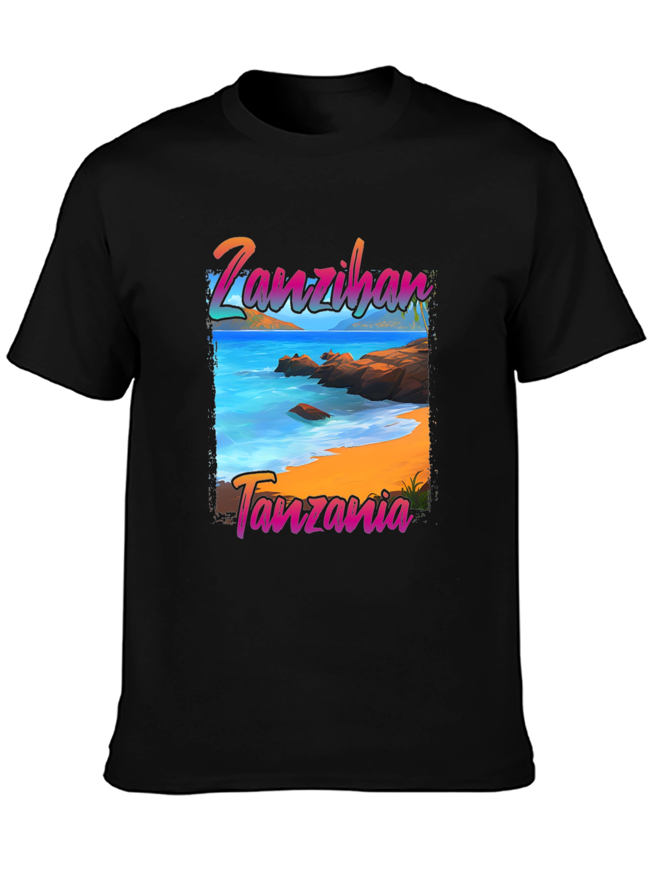 Zanzibar Tanzania Beach Graphic T-Shirt