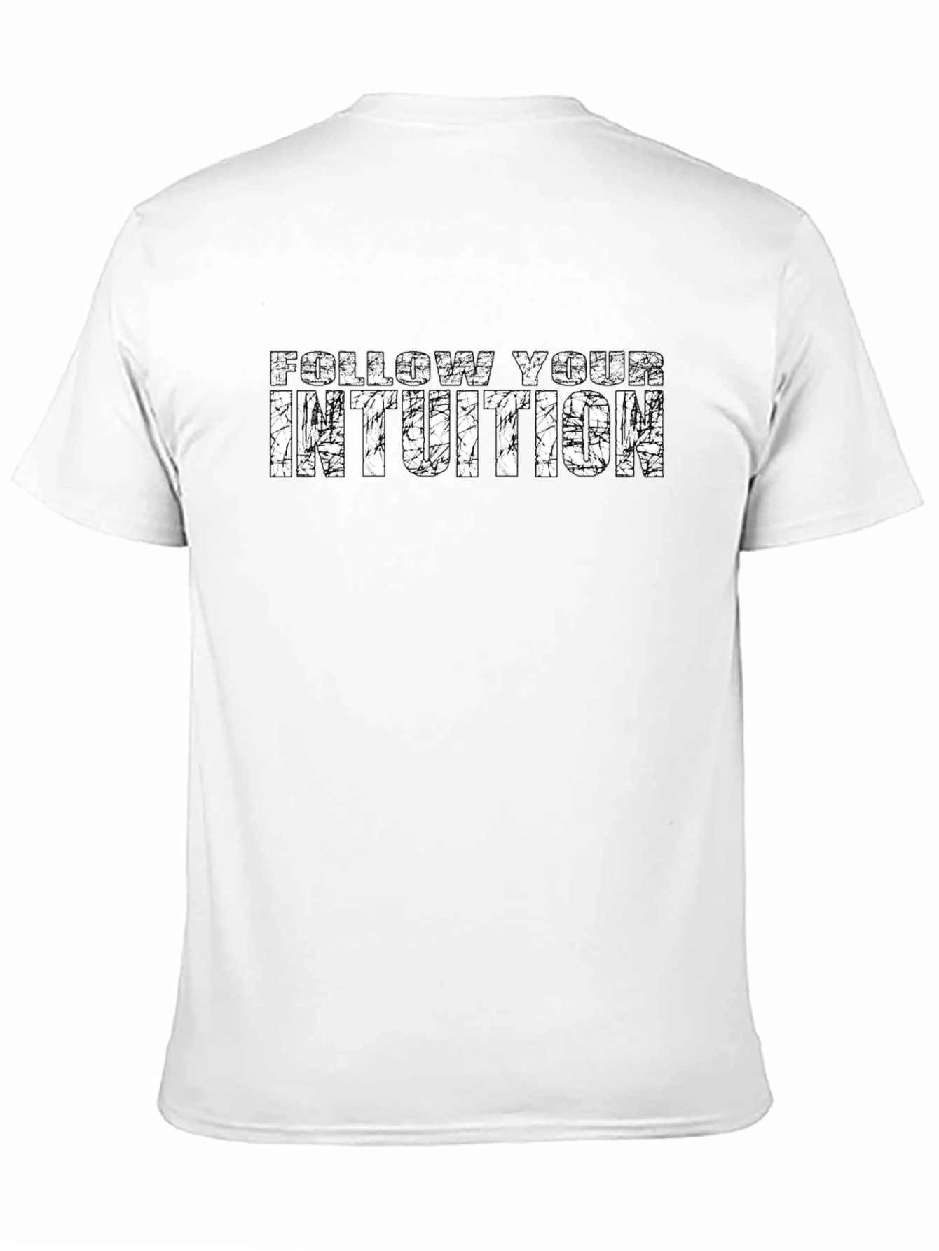 Follow Your Intuition Graphic Tee - Distressed Print