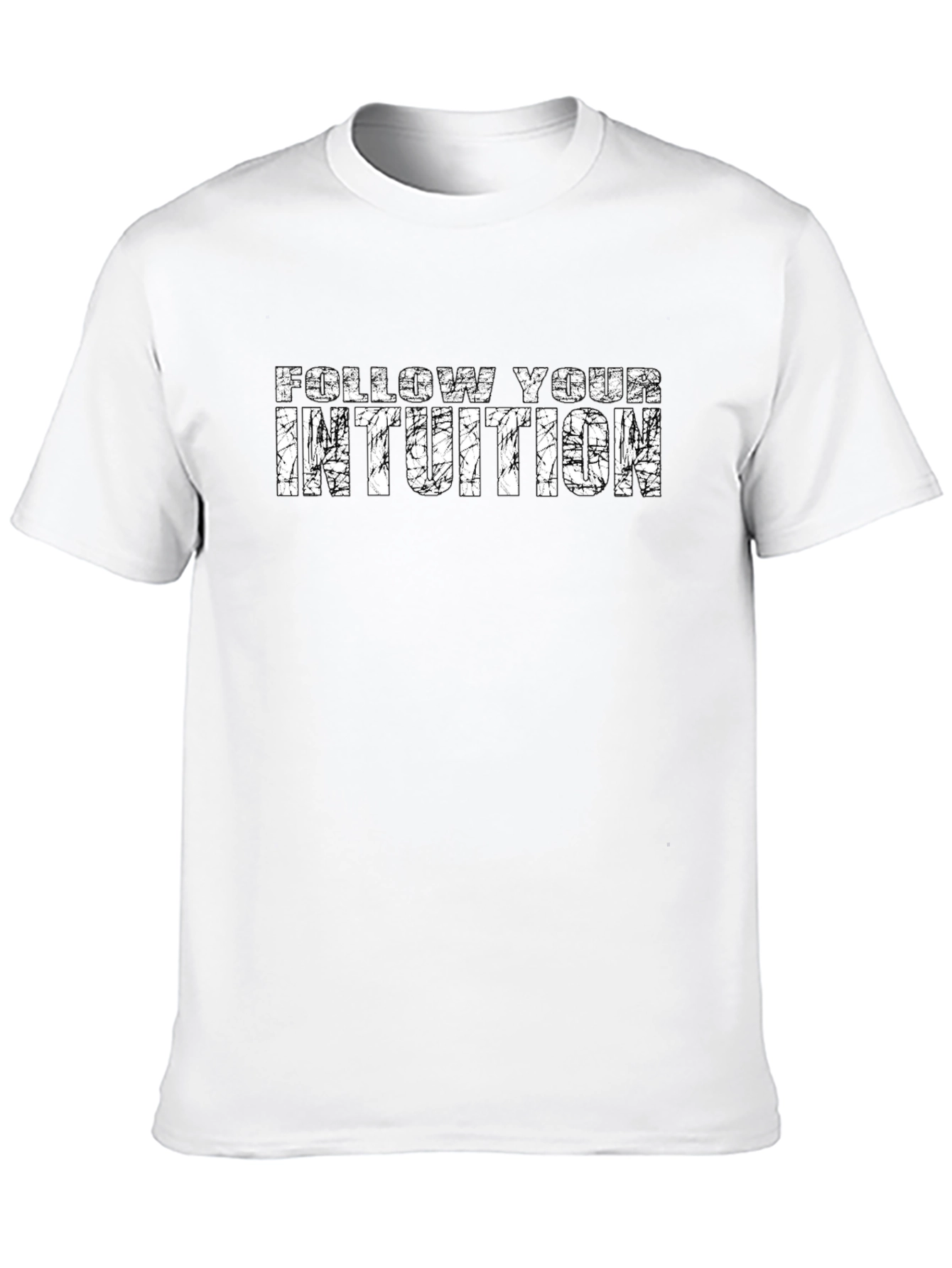 Follow Your Intuition Graphic Tee - Distressed Print