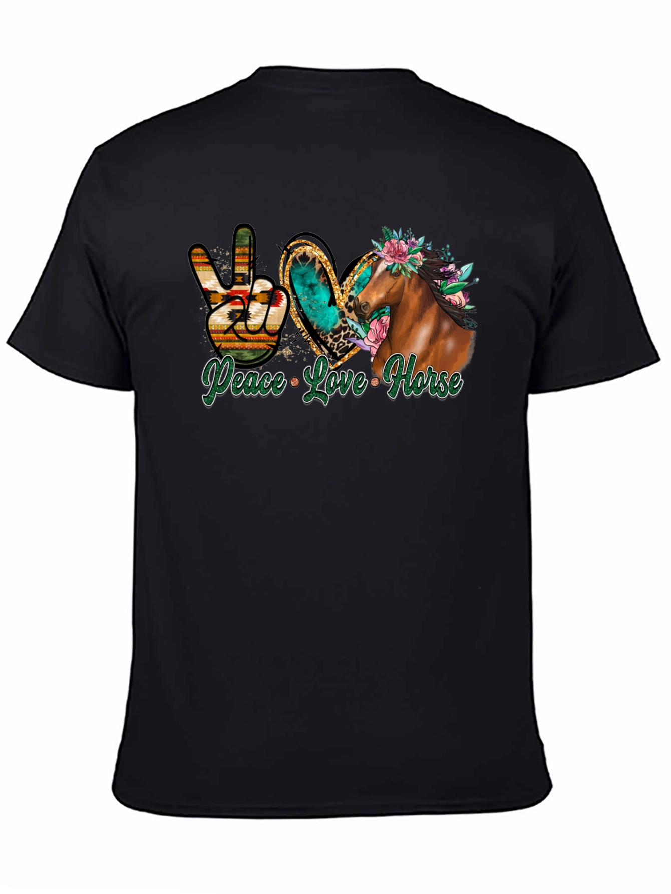 Peace Love Horse Graphic Tee
