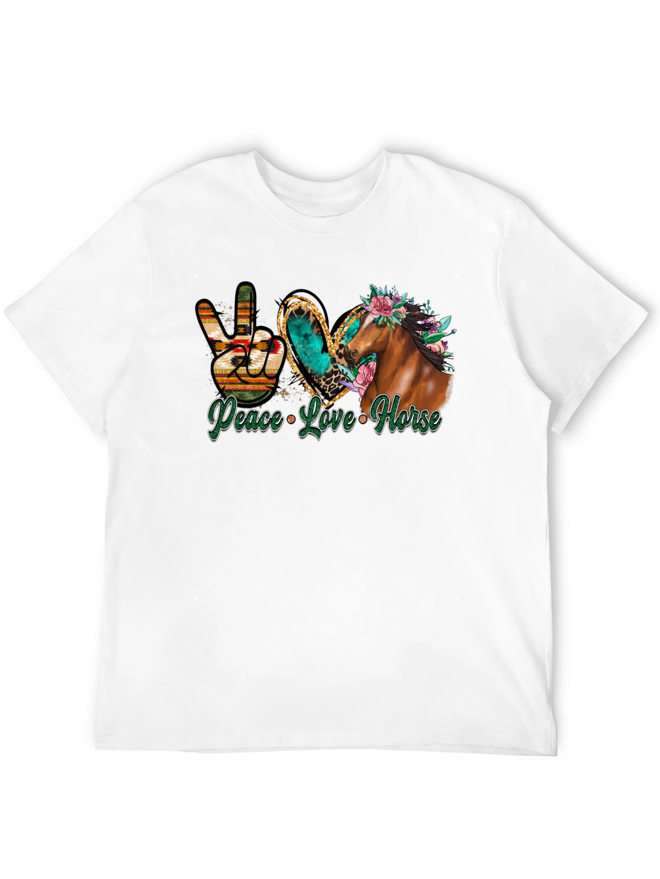 Peace Love Horse Graphic Tee
