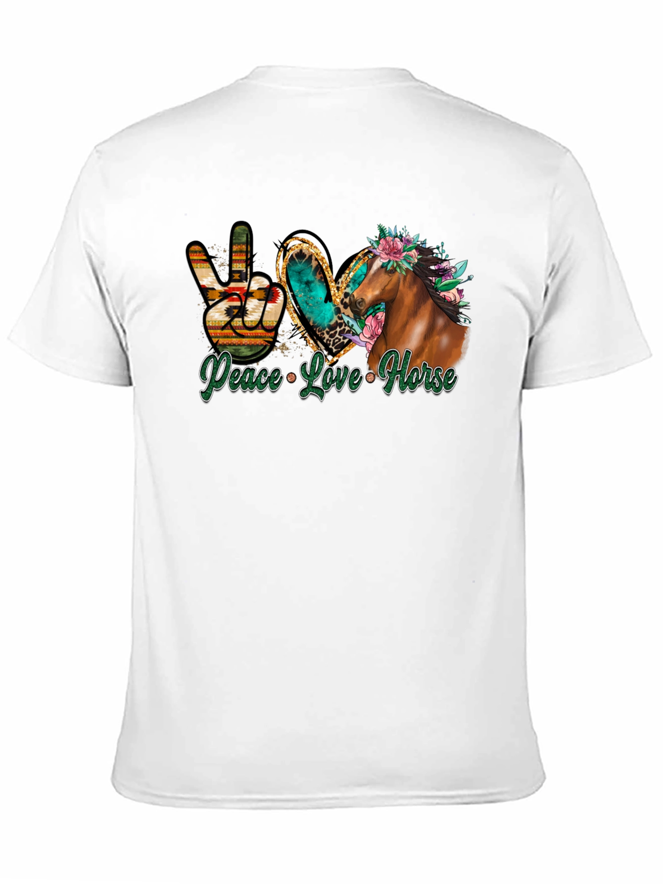 Peace Love Horse Graphic Tee
