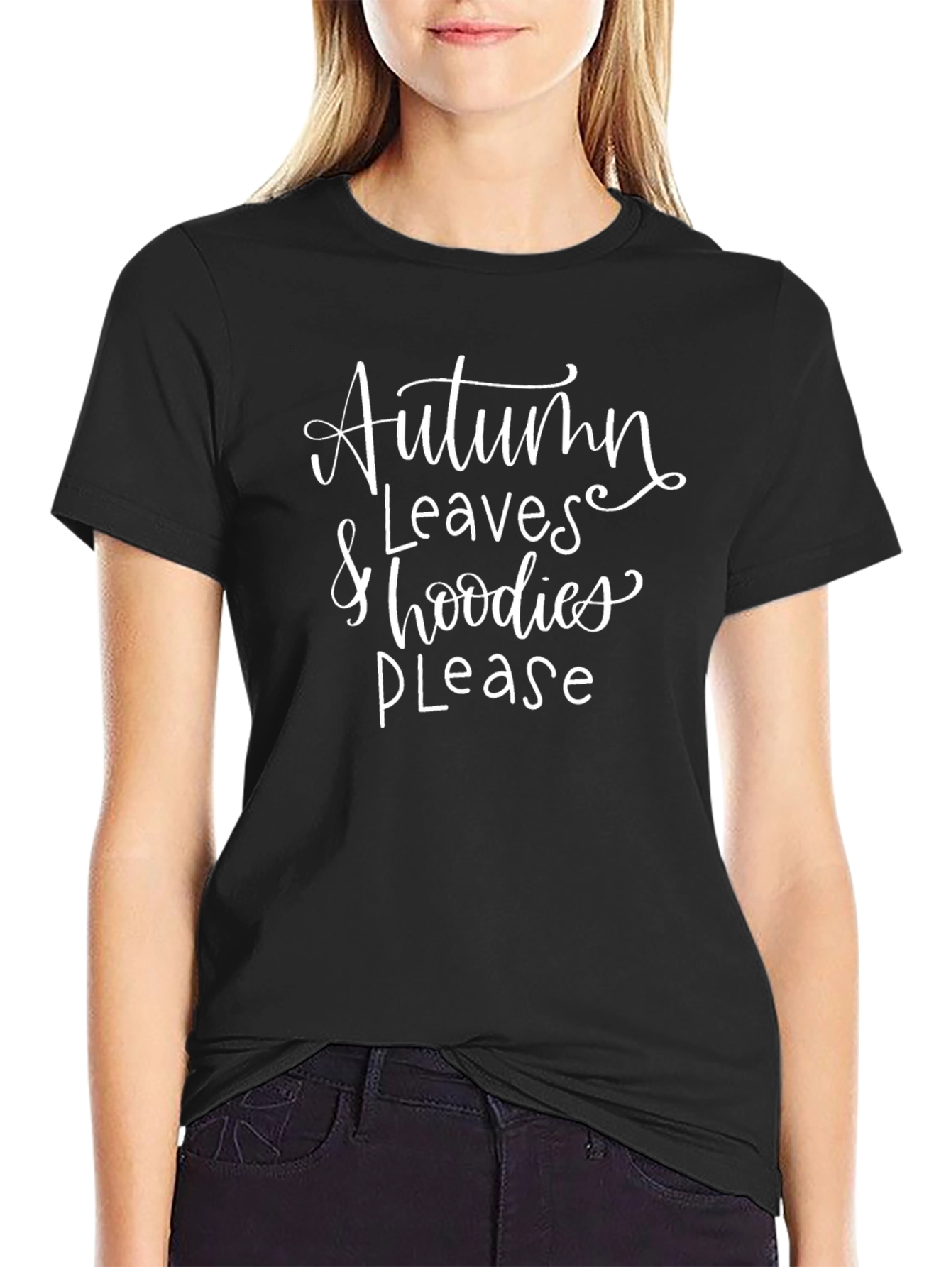 Autumn Leaves & Hoodies Please T-Shirt