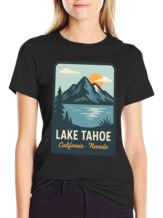 Lake Tahoe Graphic Tee - California Nevada Souvenir