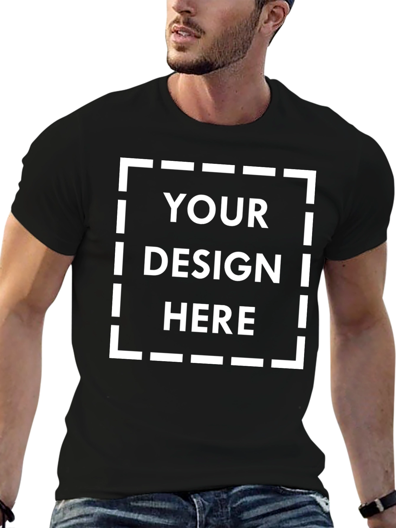 Customizable Black Unisex T-Shirt