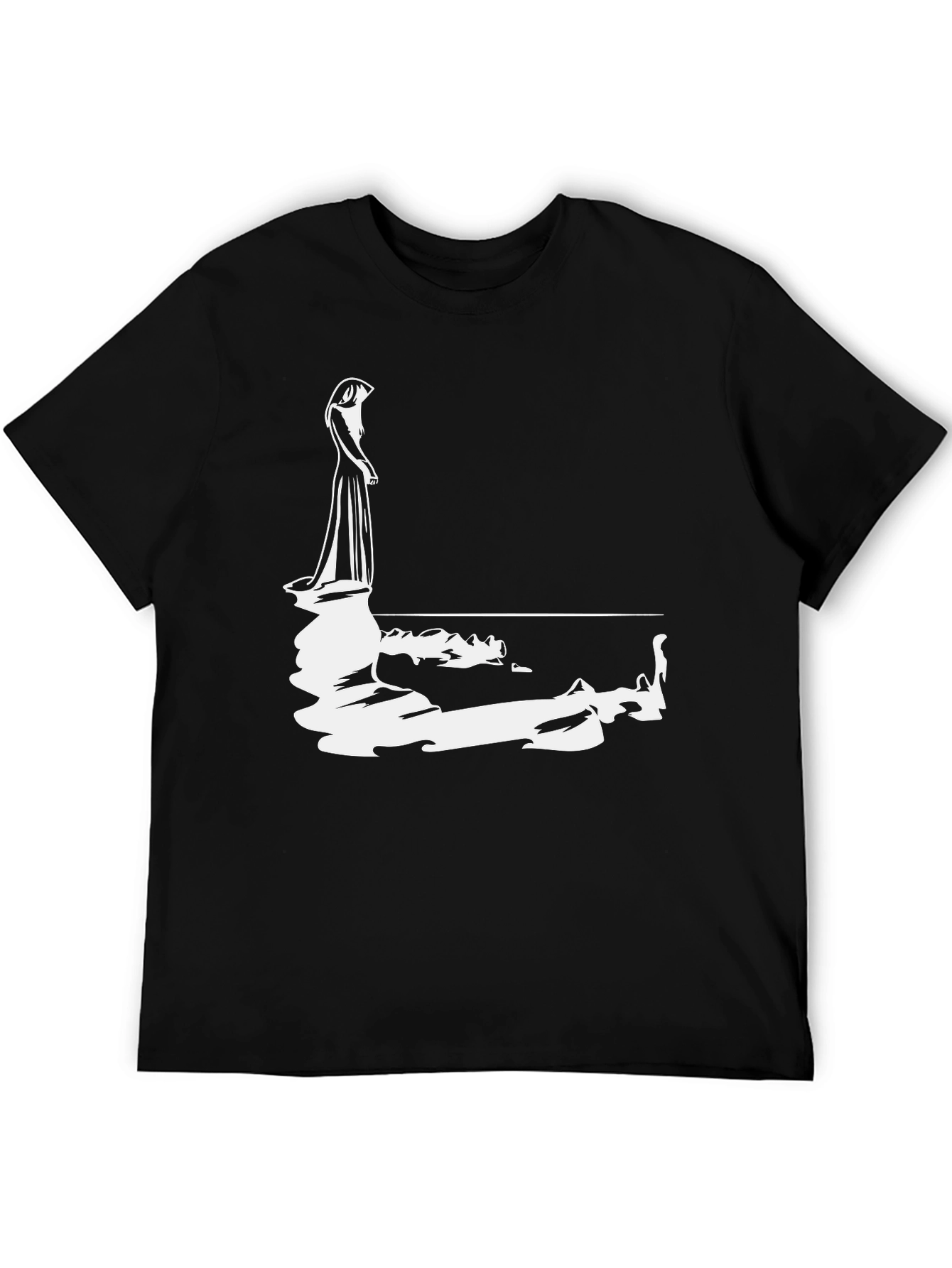 Woman Reflection Graphic Tee - Black