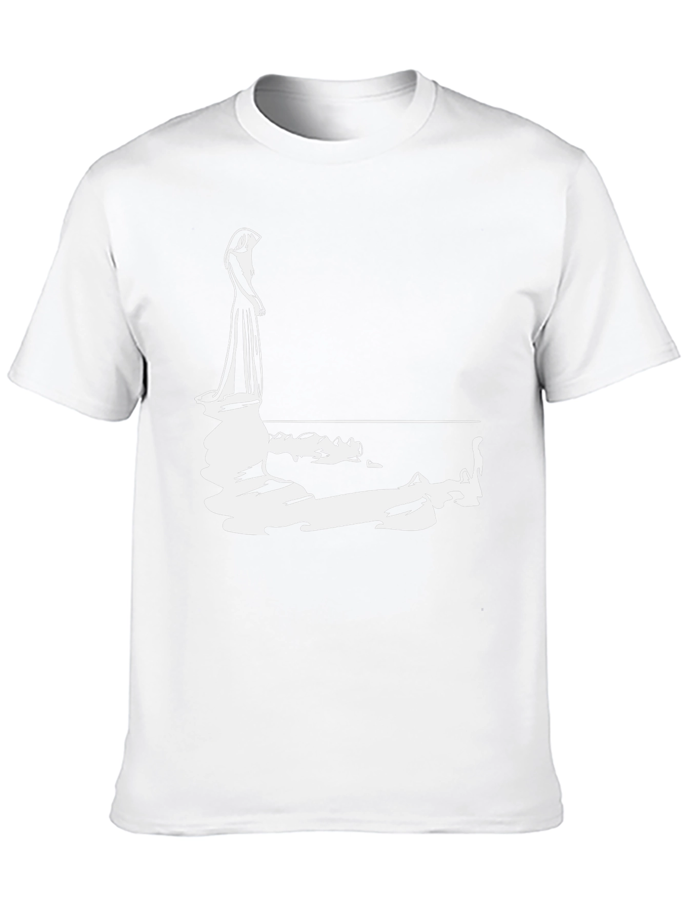 Woman Reflection Graphic Tee - Black
