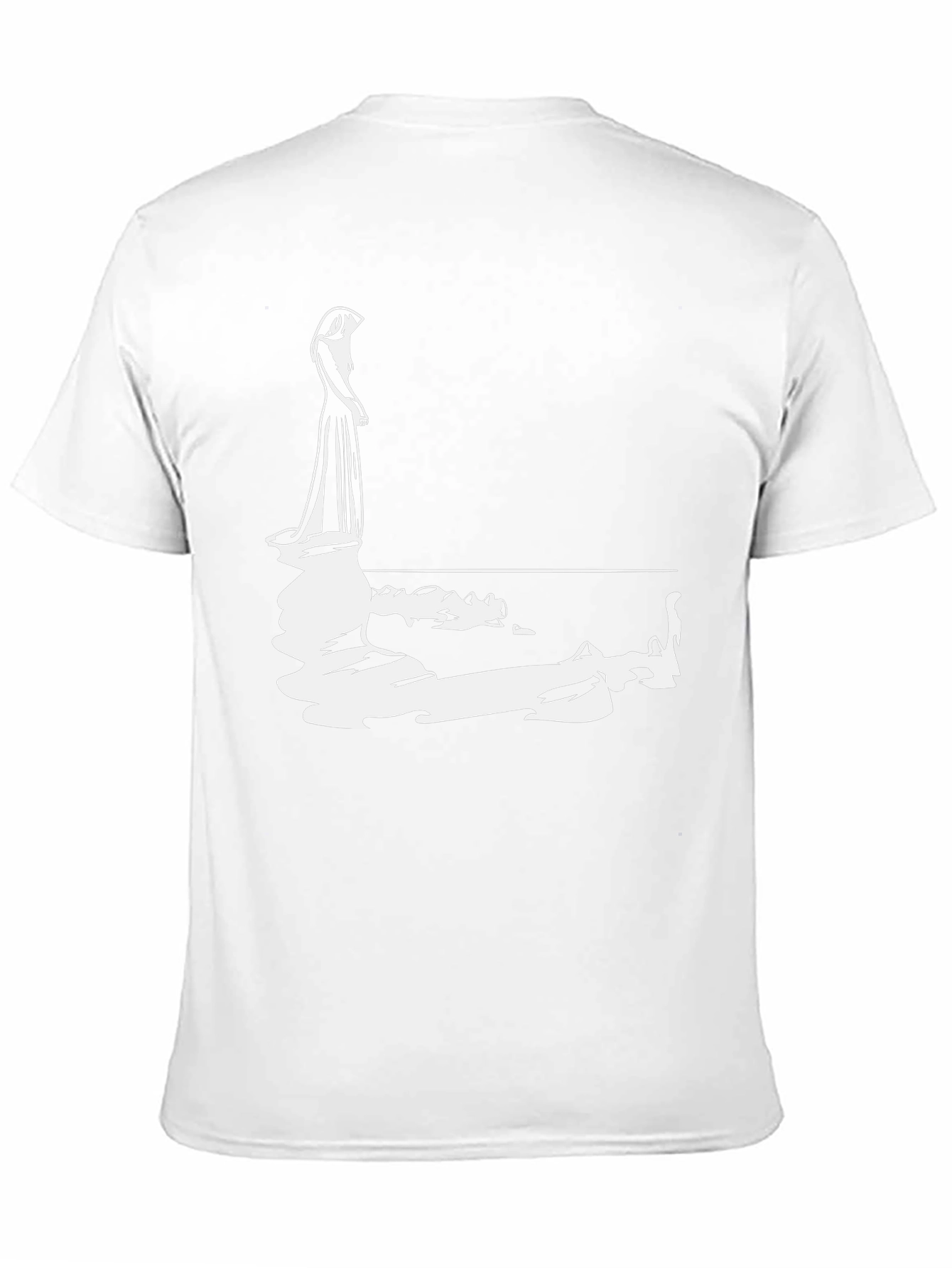 Woman Reflection Graphic Tee - Black