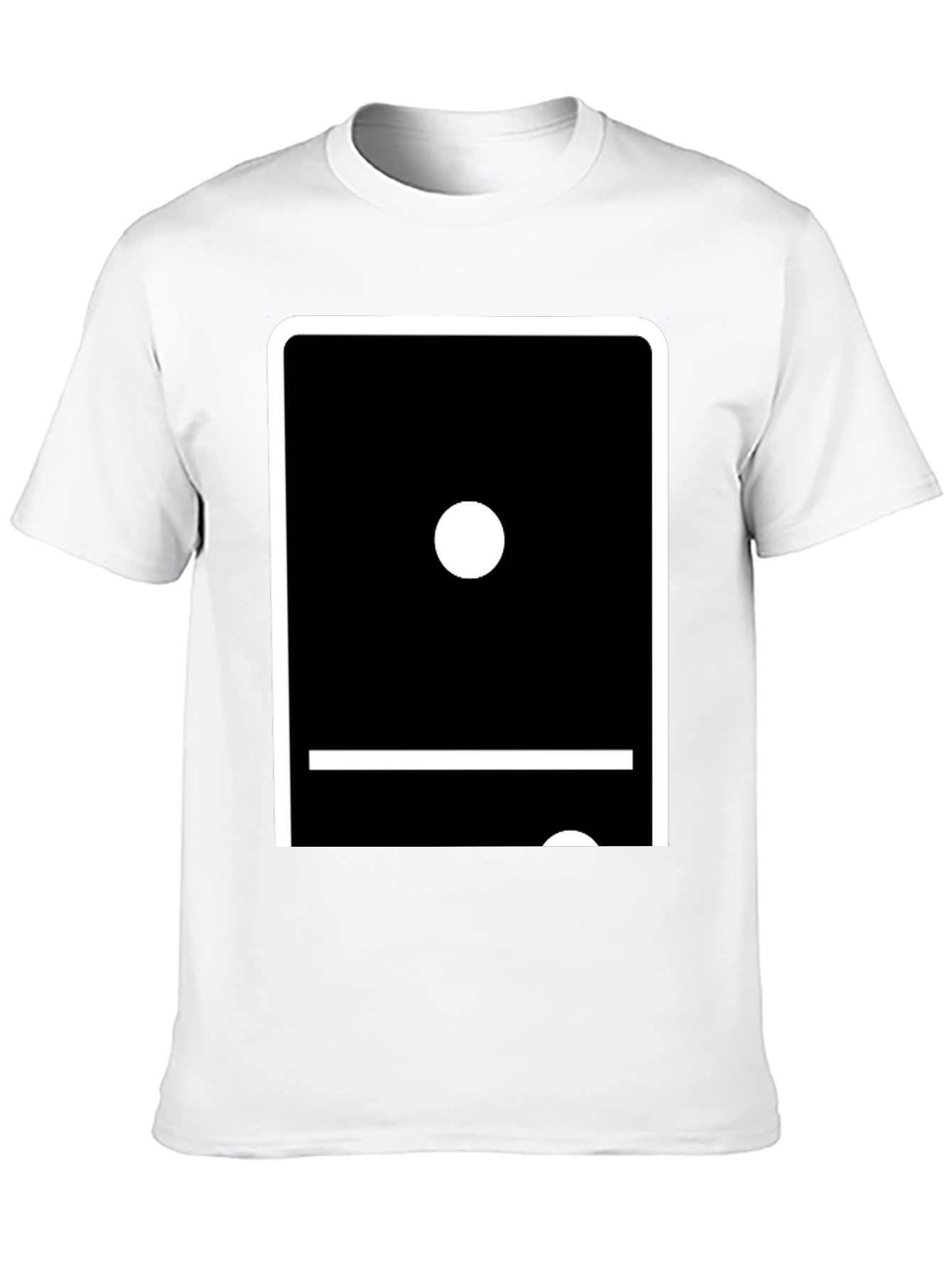 Domino Double Blank T-Shirt - Unique Graphic Tee