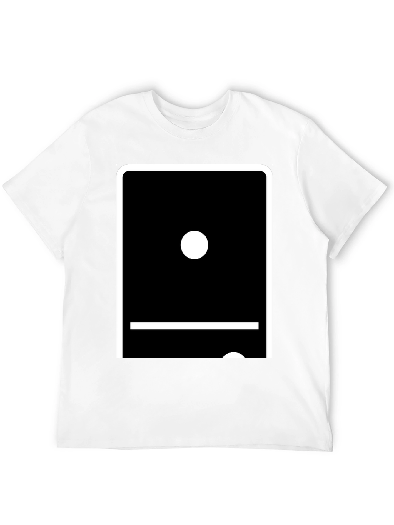 Domino Double Blank T-Shirt - Unique Graphic Tee