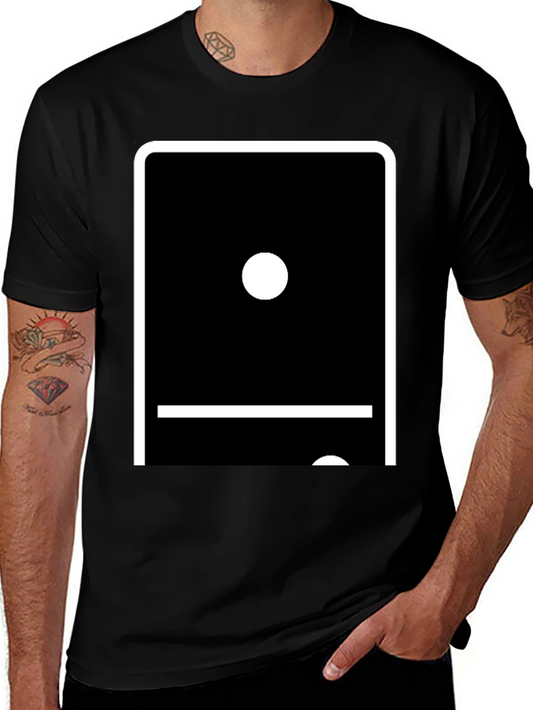 Domino Double Blank T-Shirt - Unique Graphic Tee