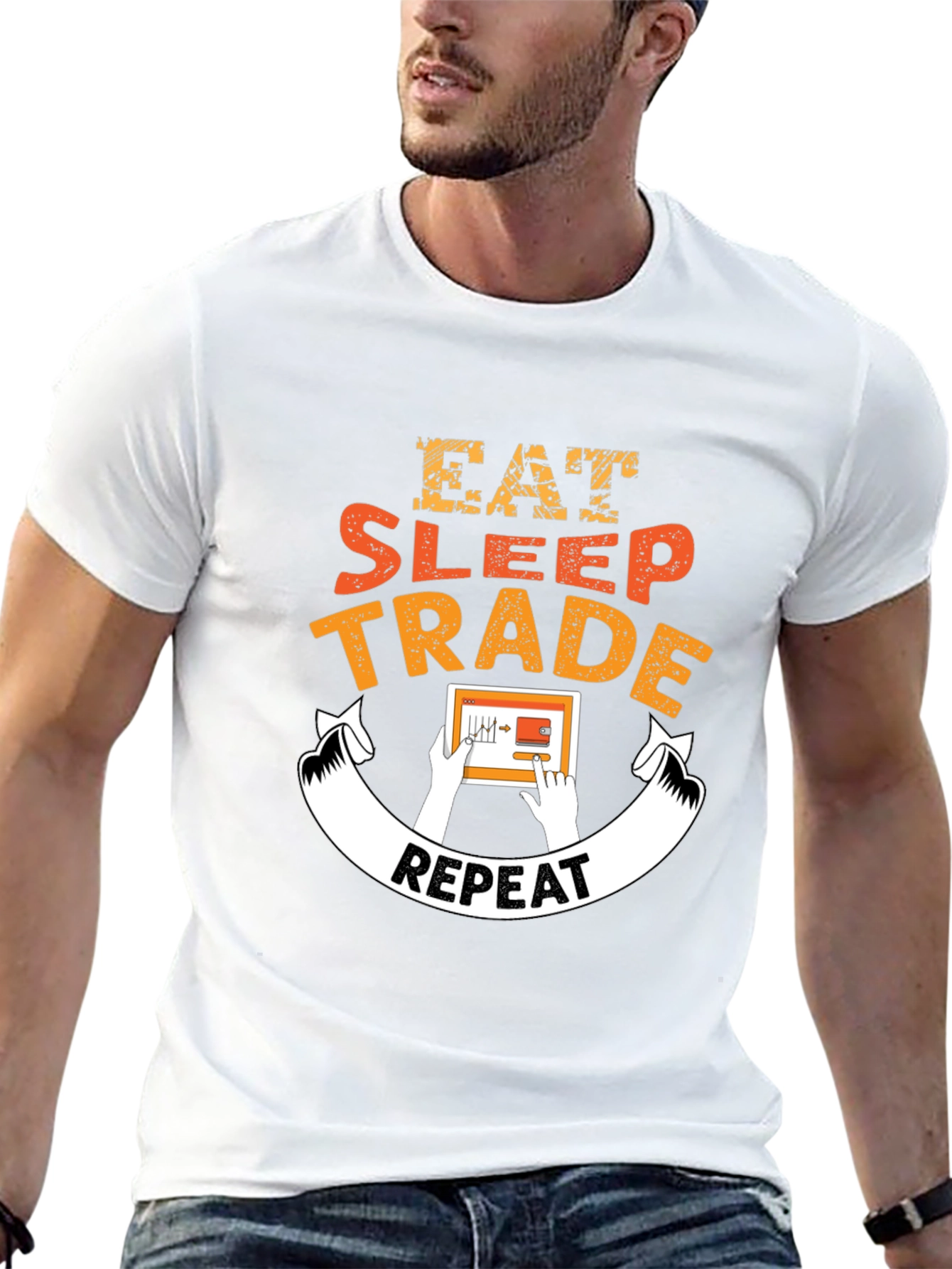 Eat Sleep Trade Repeat T-Shirt - Traders Life