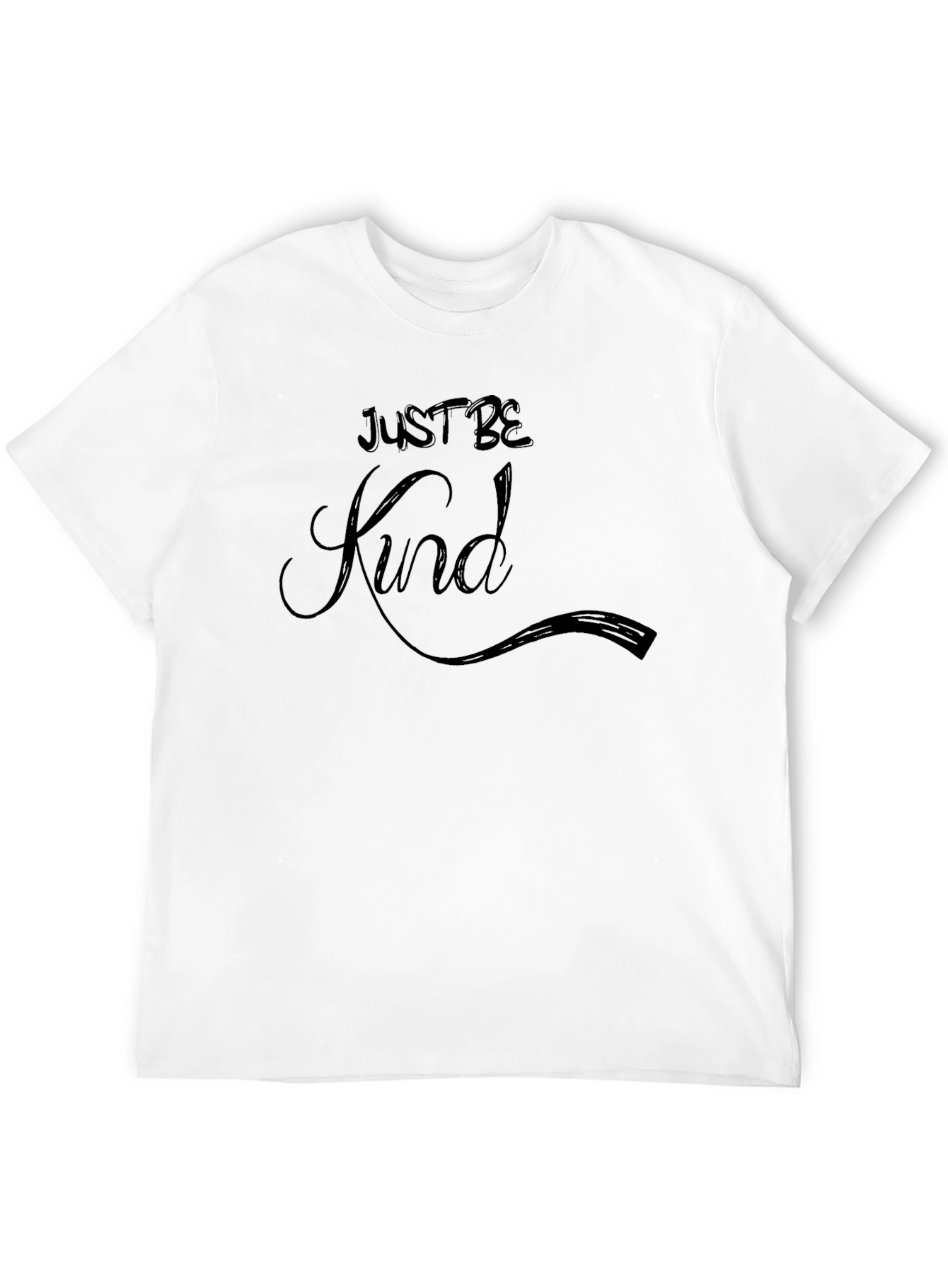 Just Be Kind Black T-Shirt - Inspirational Casual Tee