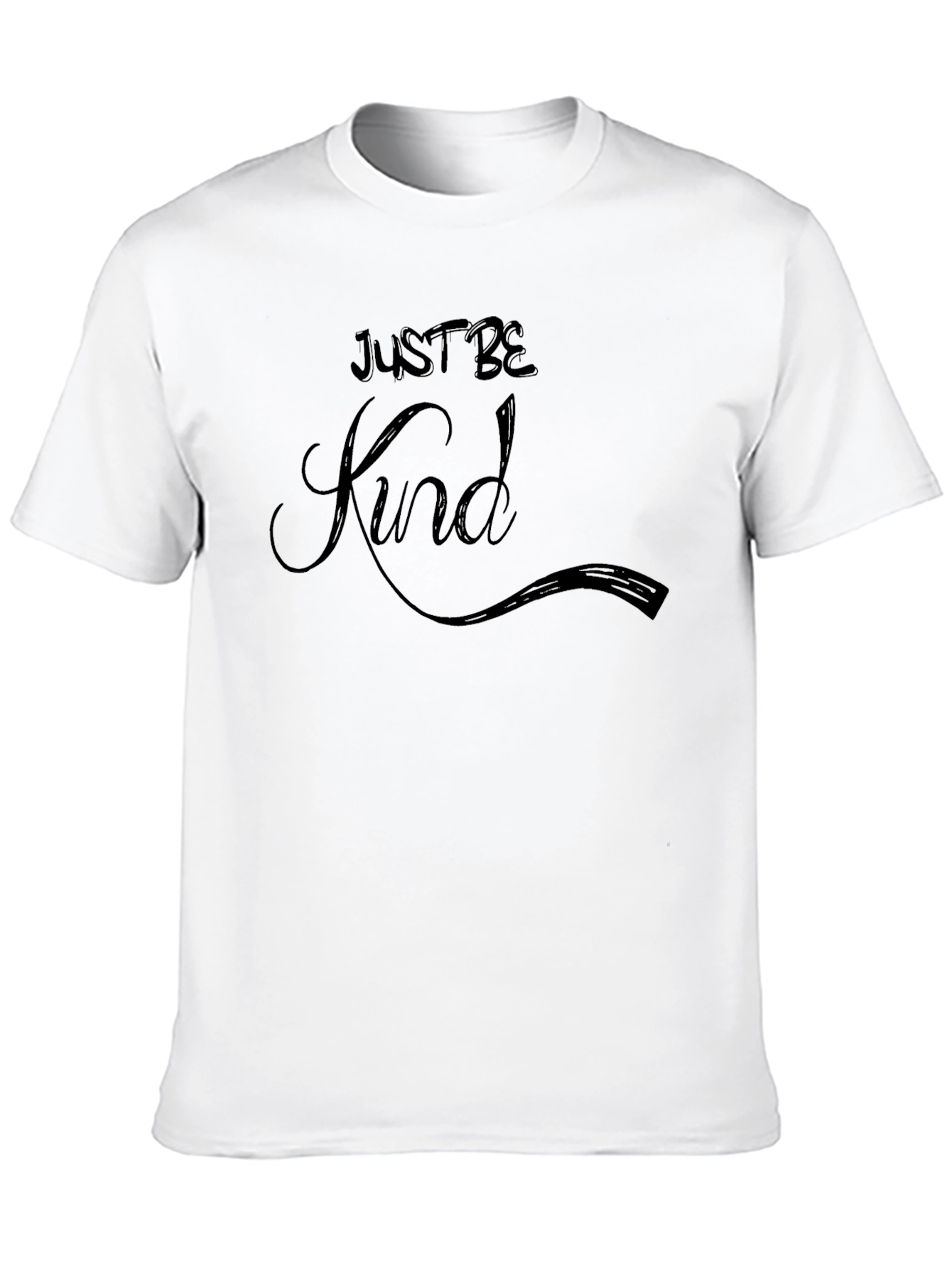 Just Be Kind Black T-Shirt - Inspirational Casual Tee