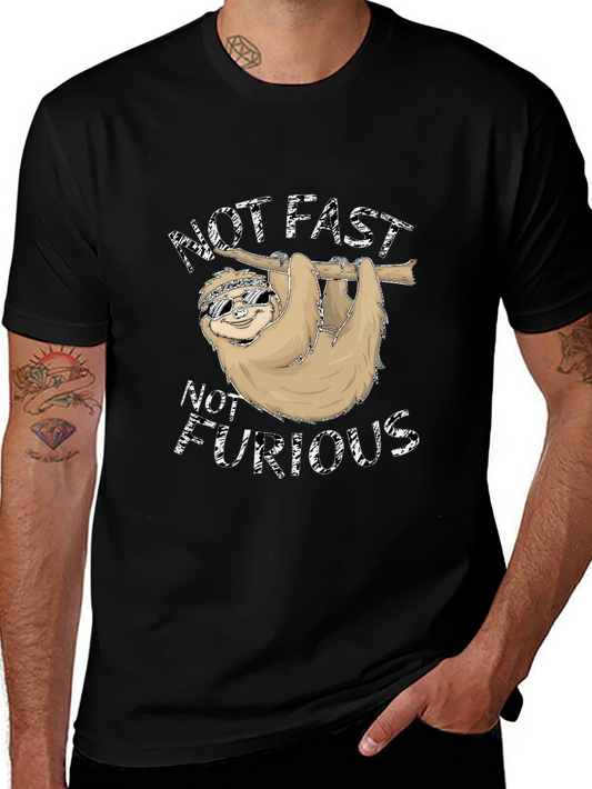 Not Fast Not Furious Sloth T-Shirt