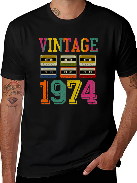 Vintage 1974 Cassette Tape T-Shirt