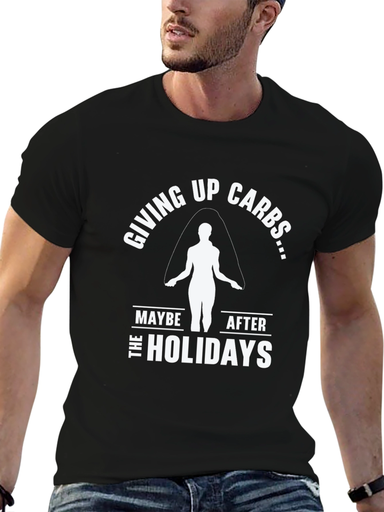 Funny Giving Up Carbs After the Holidays T-Shirt