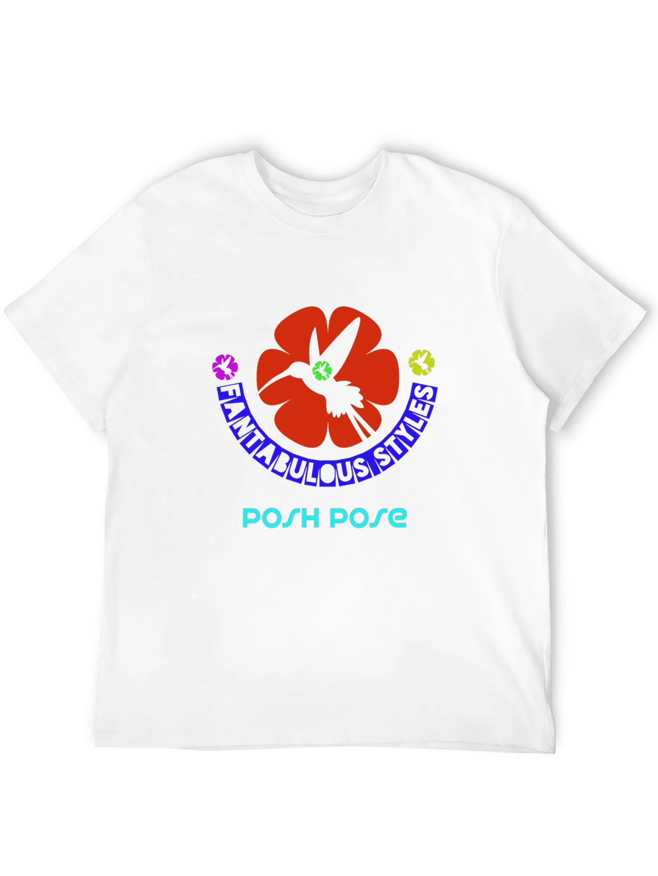 Fantabulous Styles Posh Pose Black T-Shirt