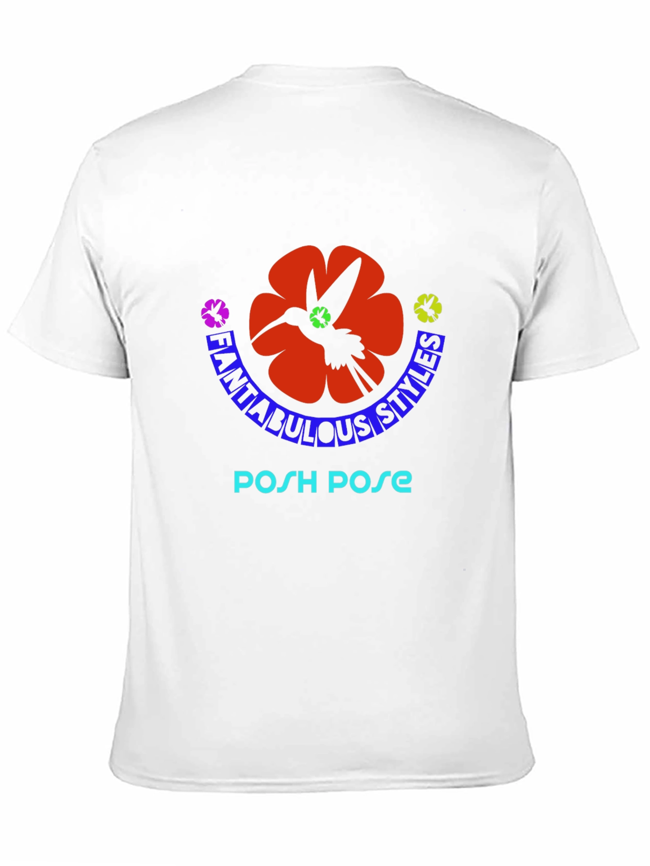 Fantabulous Styles Posh Pose Black T-Shirt