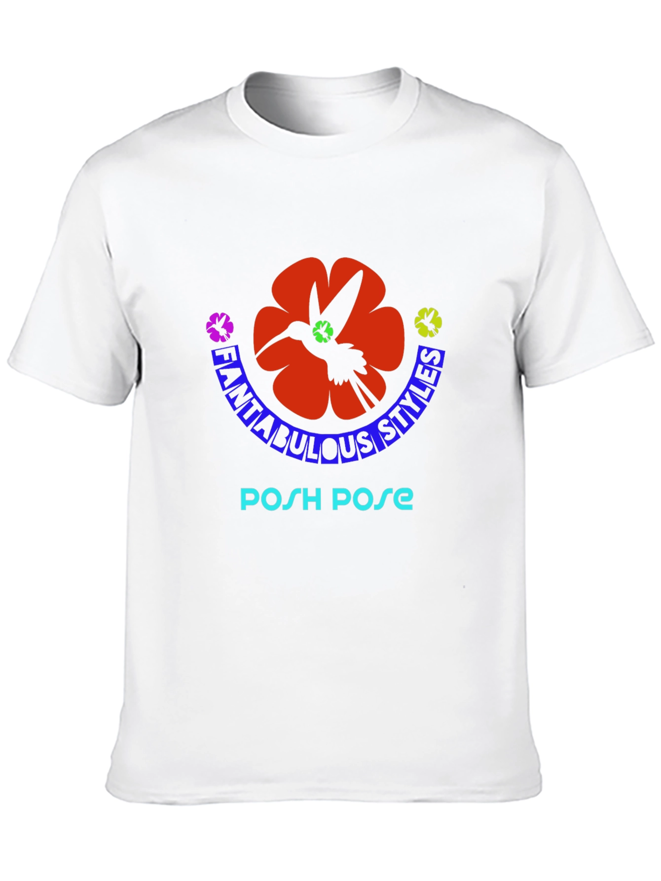 Fantabulous Styles Posh Pose Black T-Shirt