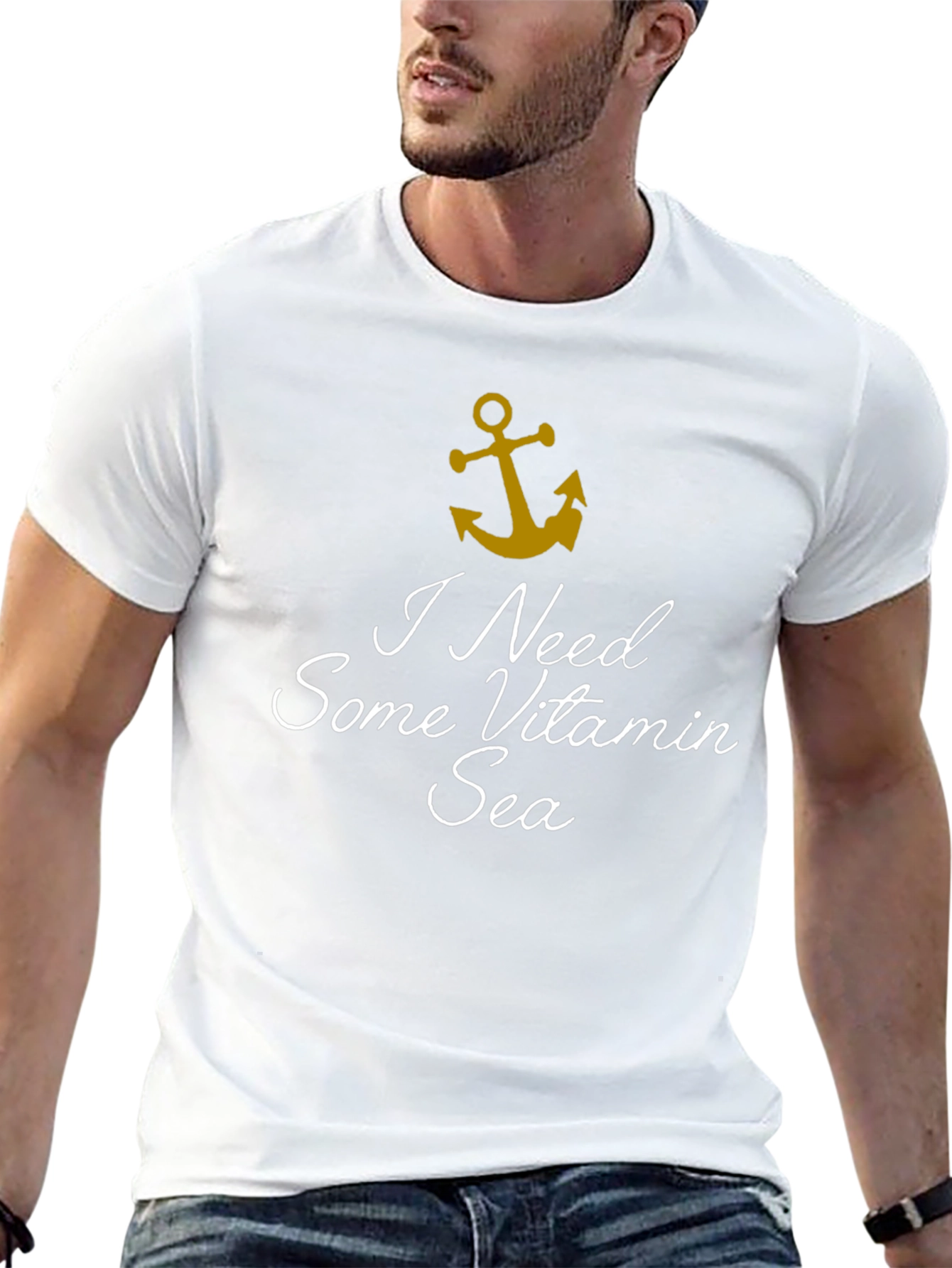 Vitamin Sea Black Cotton T-Shirt