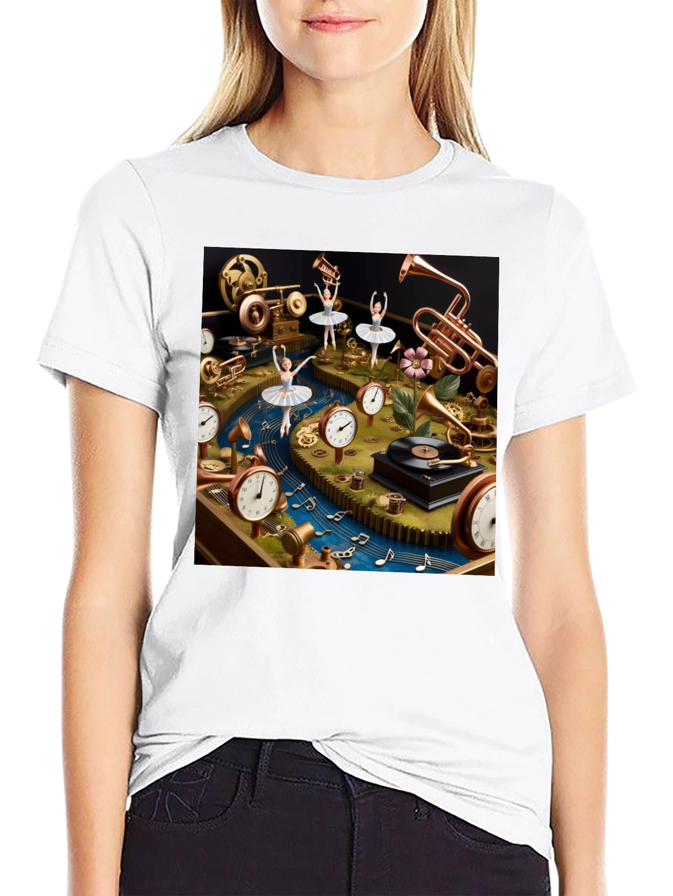 Steampunk Ballerina T-Shirt