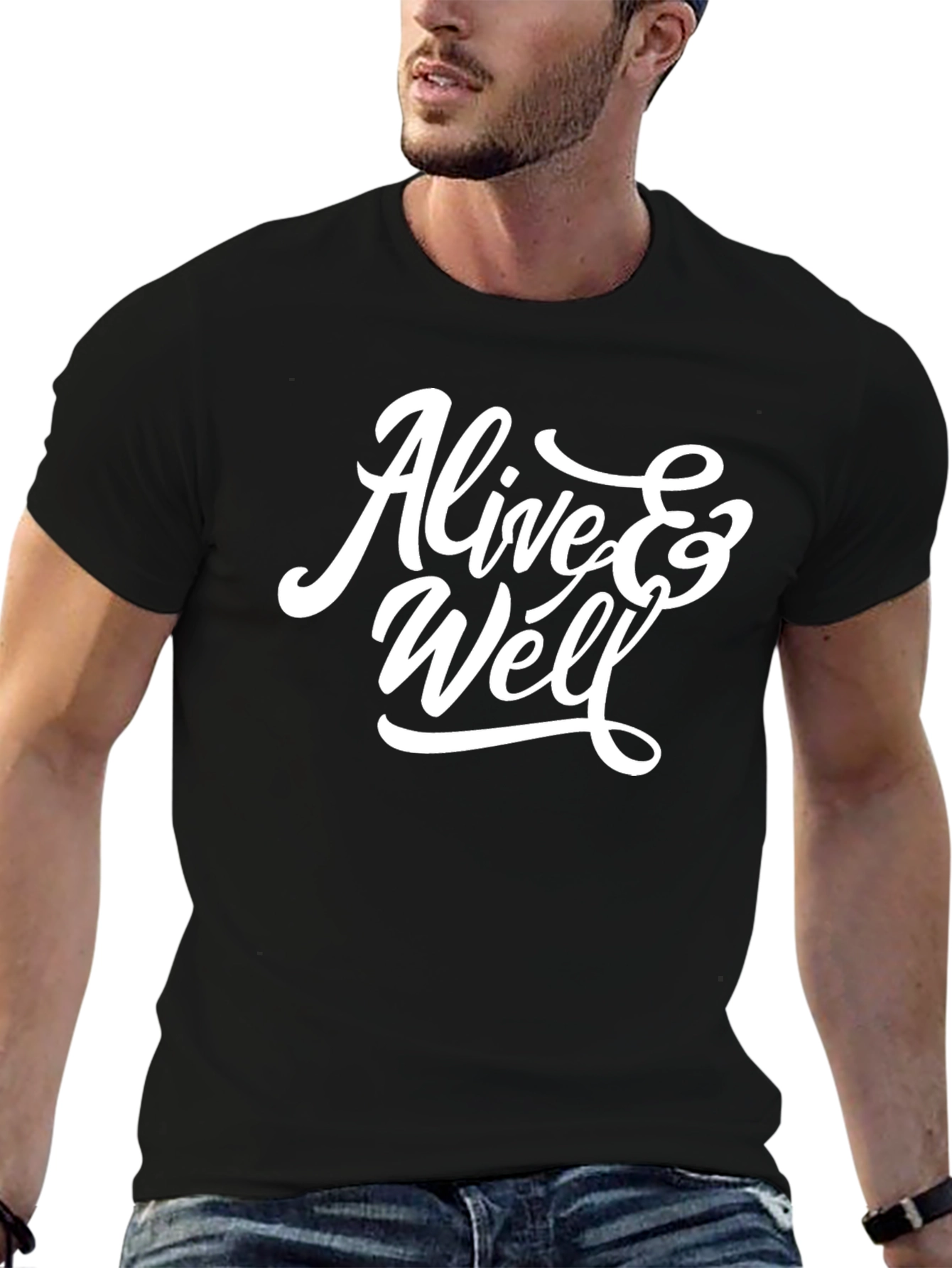 Alive & Well Graphic T-Shirt - Black