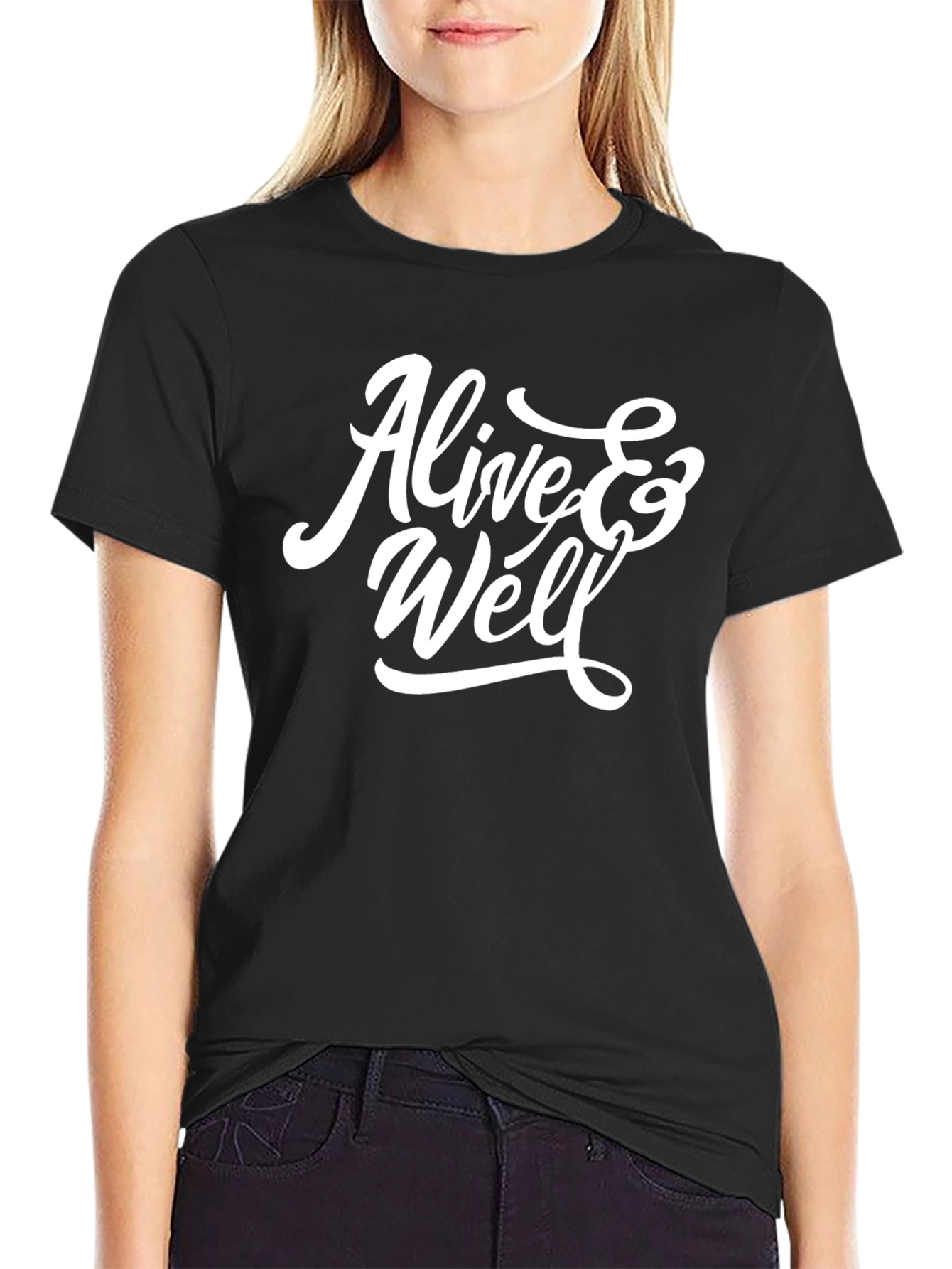 Alive & Well Graphic T-Shirt - Black
