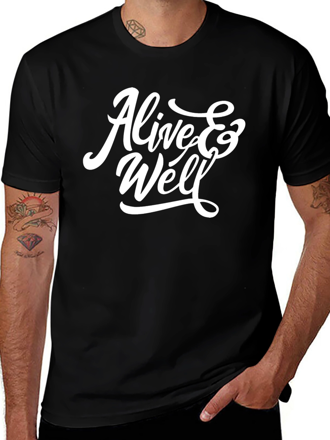 Alive & Well Graphic T-Shirt - Black