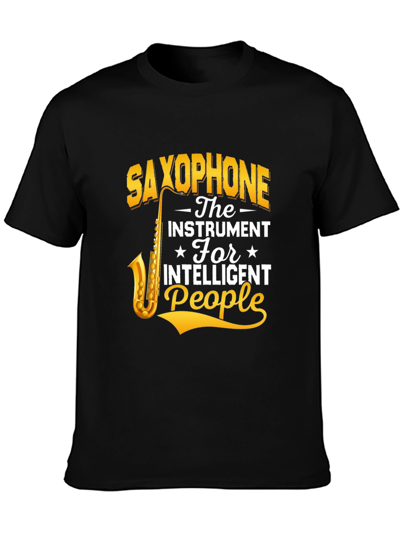 Saxophone Instrument Intelligent People T-Shirt