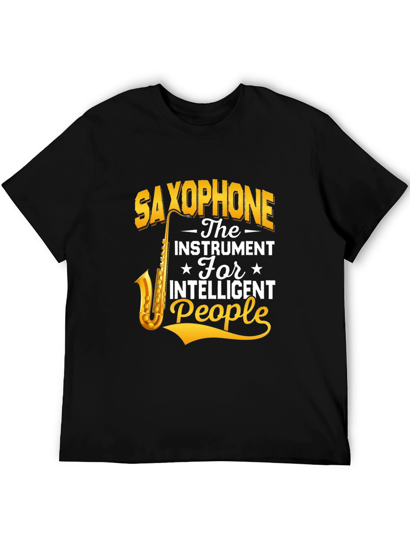 Saxophone Instrument Intelligent People T-Shirt