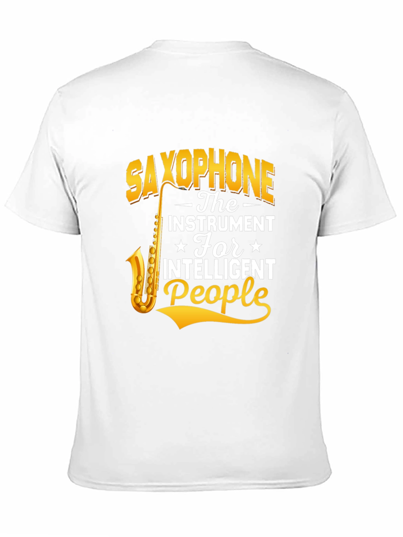 Saxophone Instrument Intelligent People T-Shirt