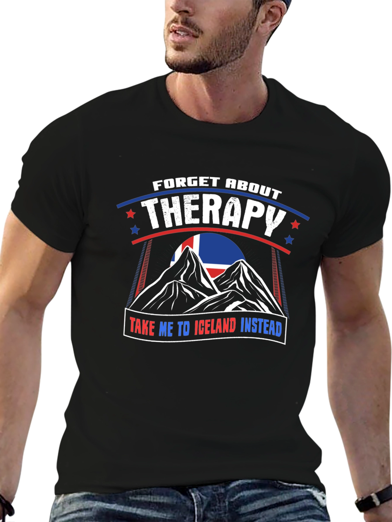Iceland Therapy Graphic T-Shirt