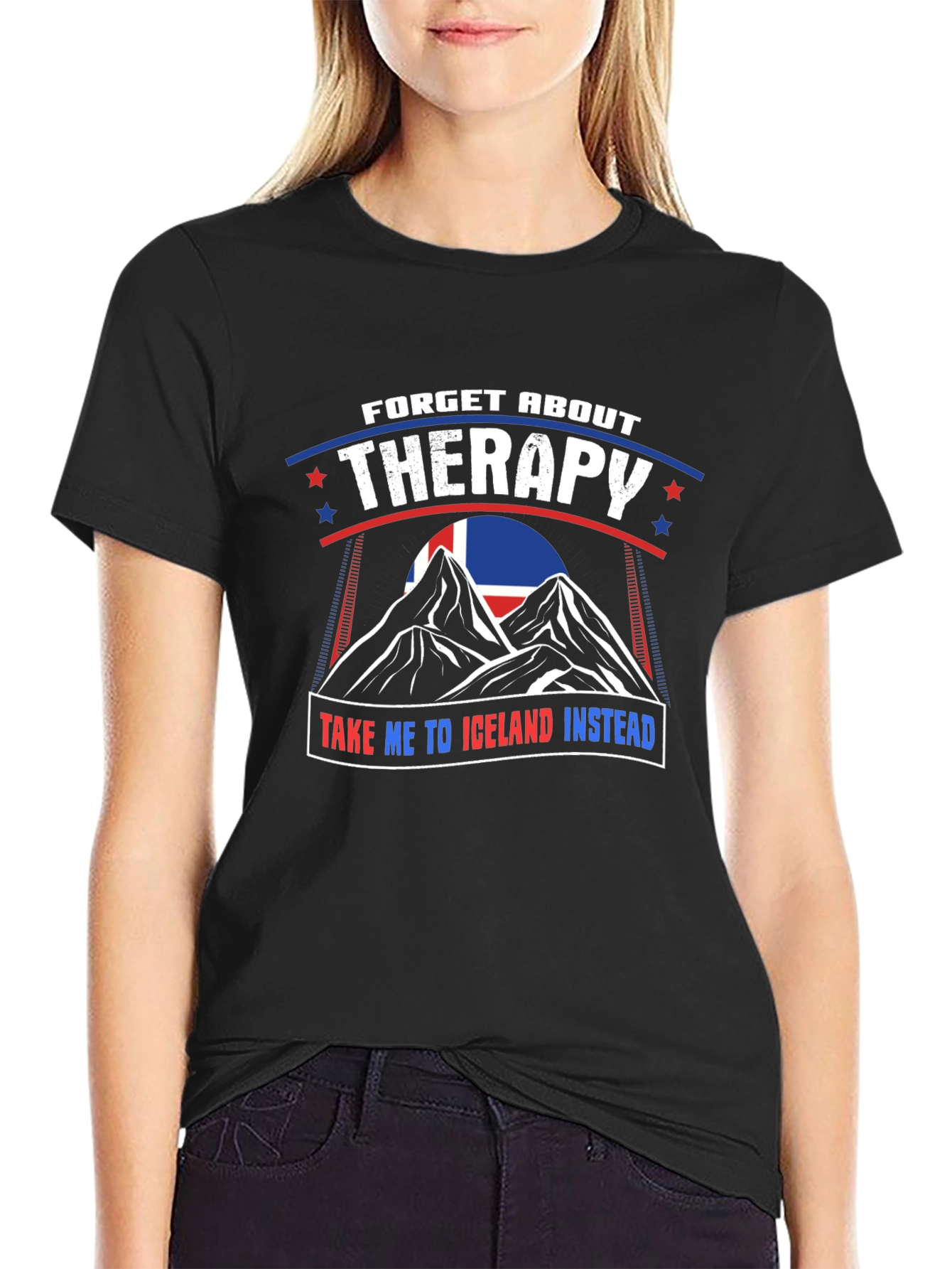 Iceland Therapy Graphic T-Shirt