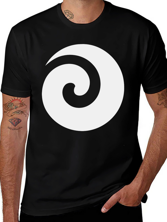 Spiral Graphic Tee - Modern Design