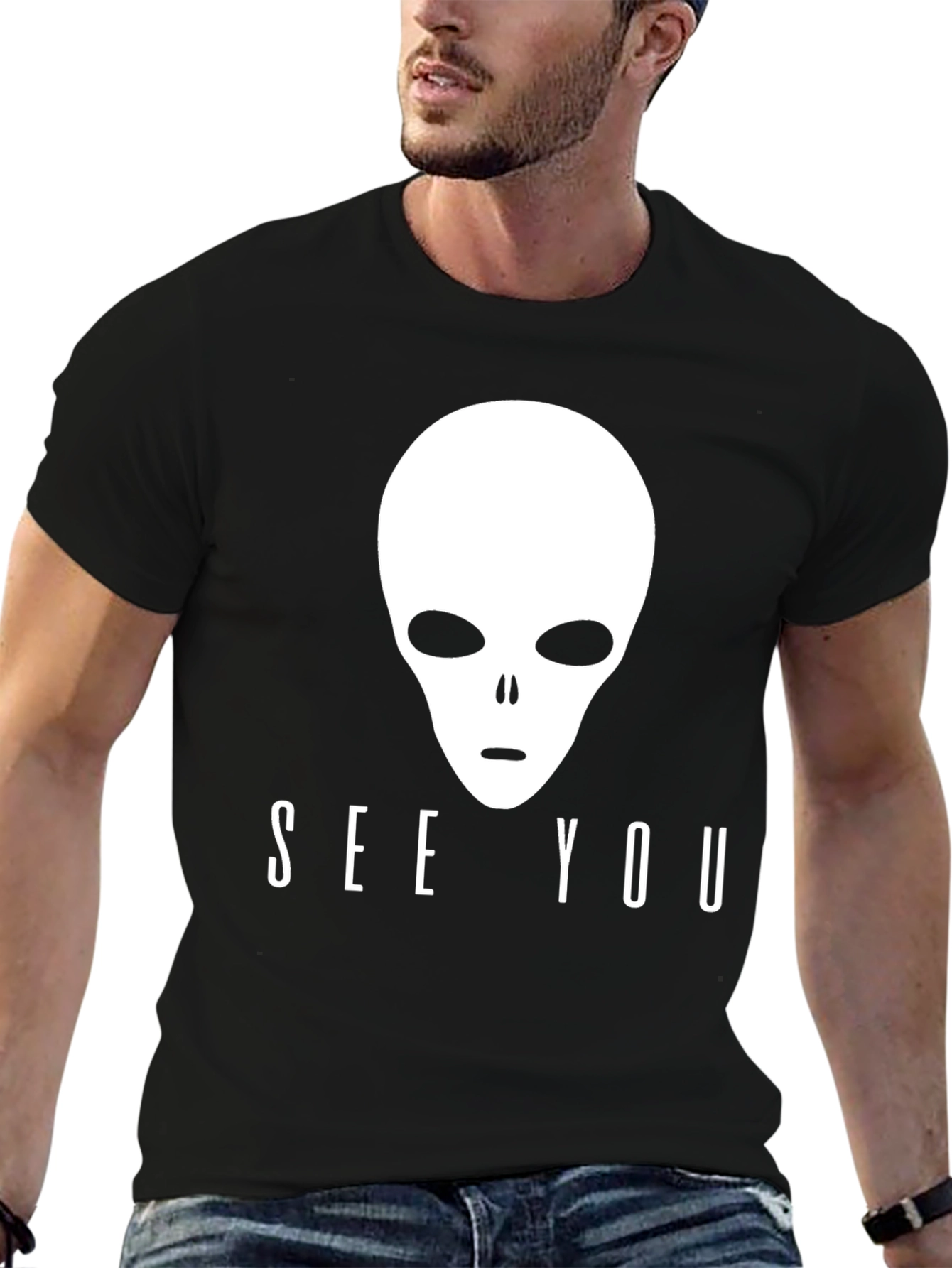 Alien See You Black T-Shirt