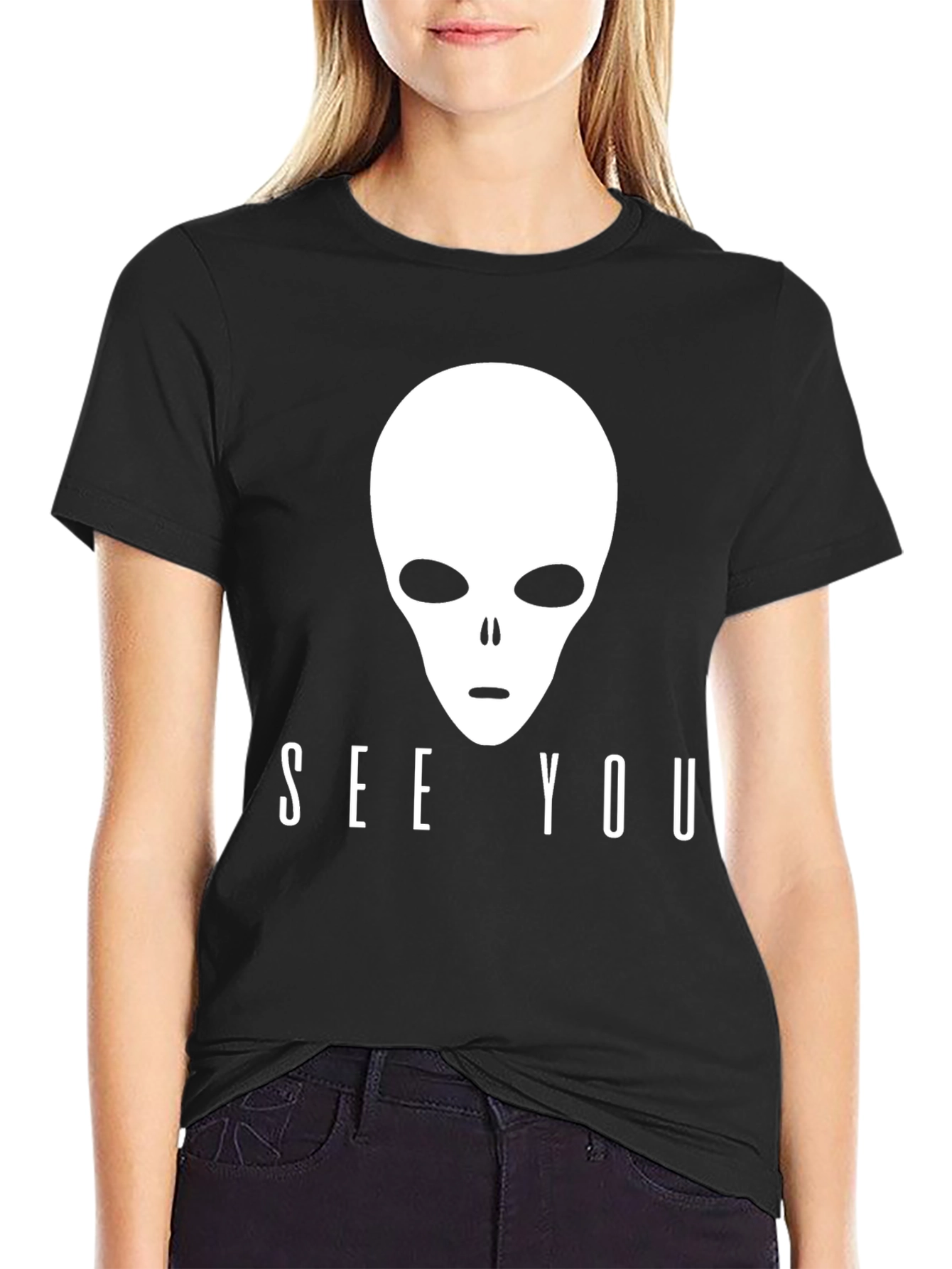Alien See You Black T-Shirt
