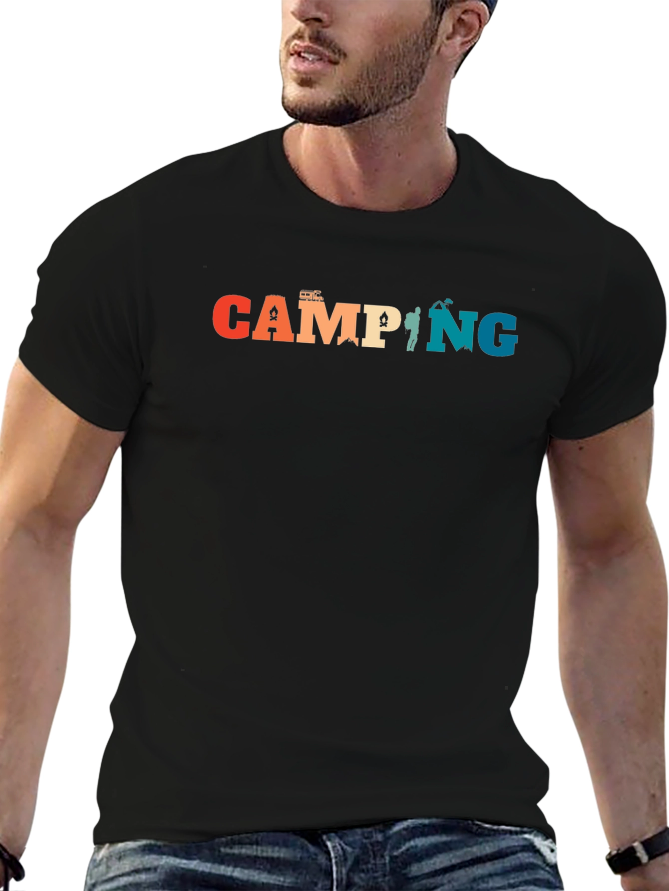 Camping Graphic Tee - Retro Camping T-Shirt