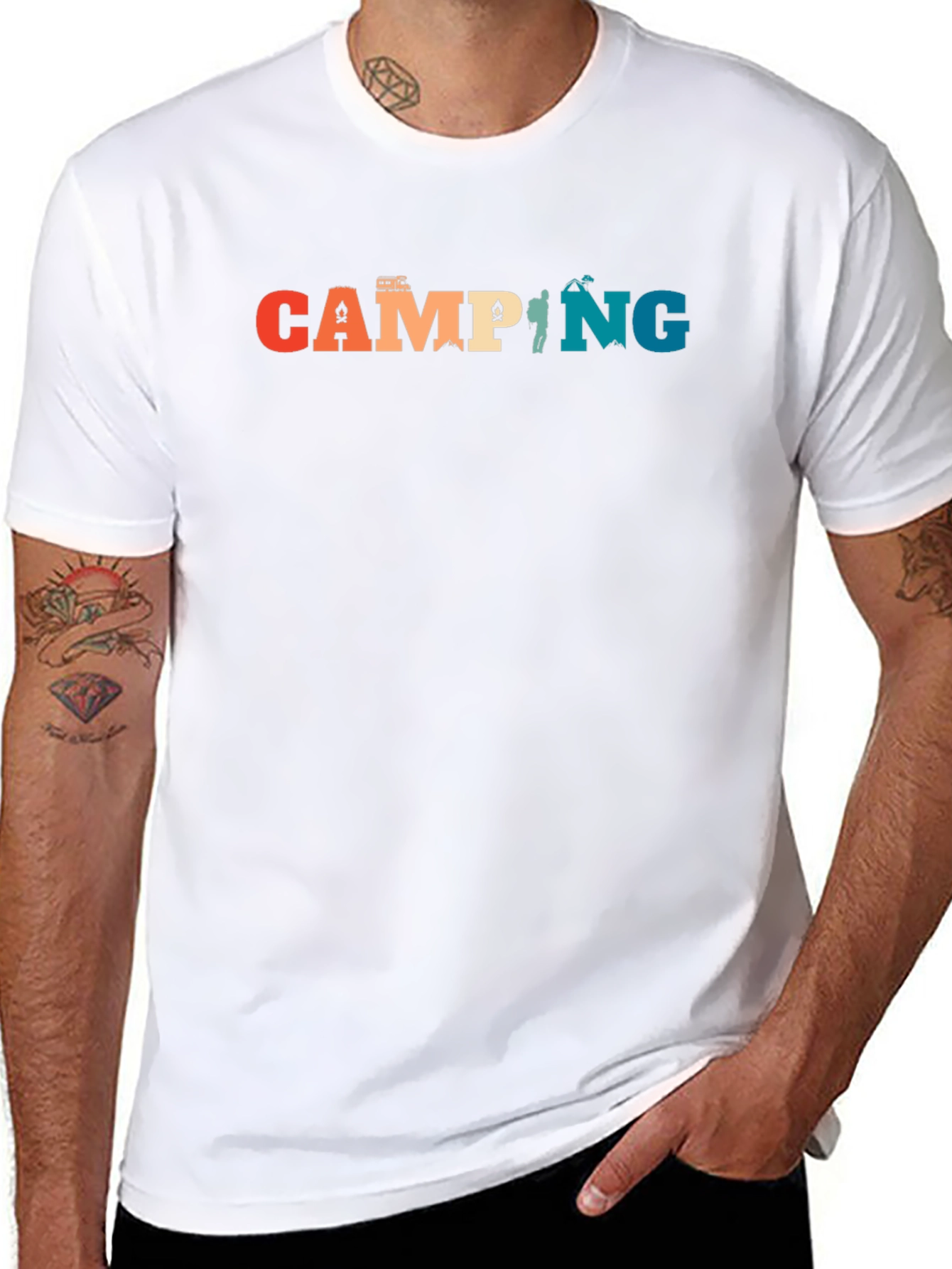 Camping Graphic Tee - Retro Camping T-Shirt