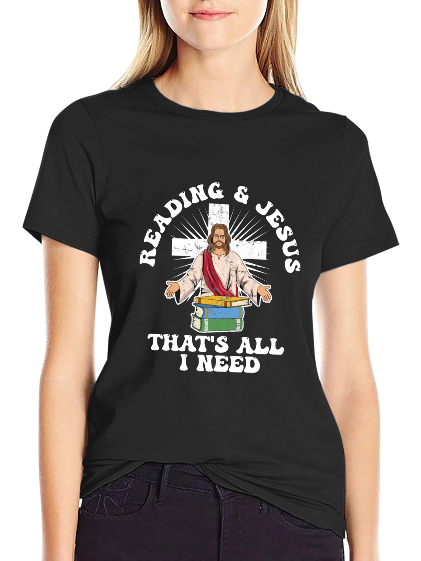 Reading & Jesus T-Shirt - Christian Apparel