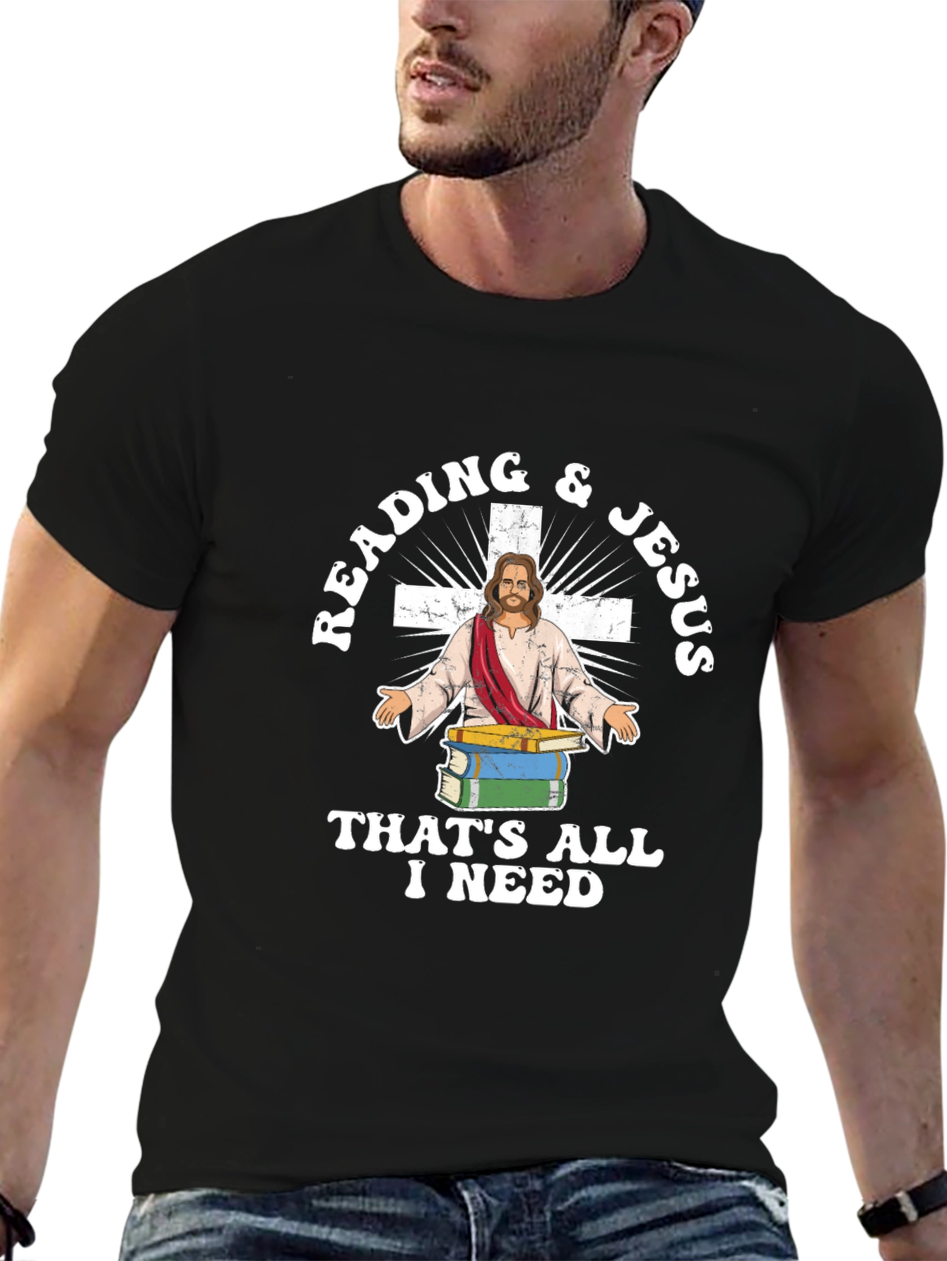 Reading & Jesus T-Shirt - Christian Apparel
