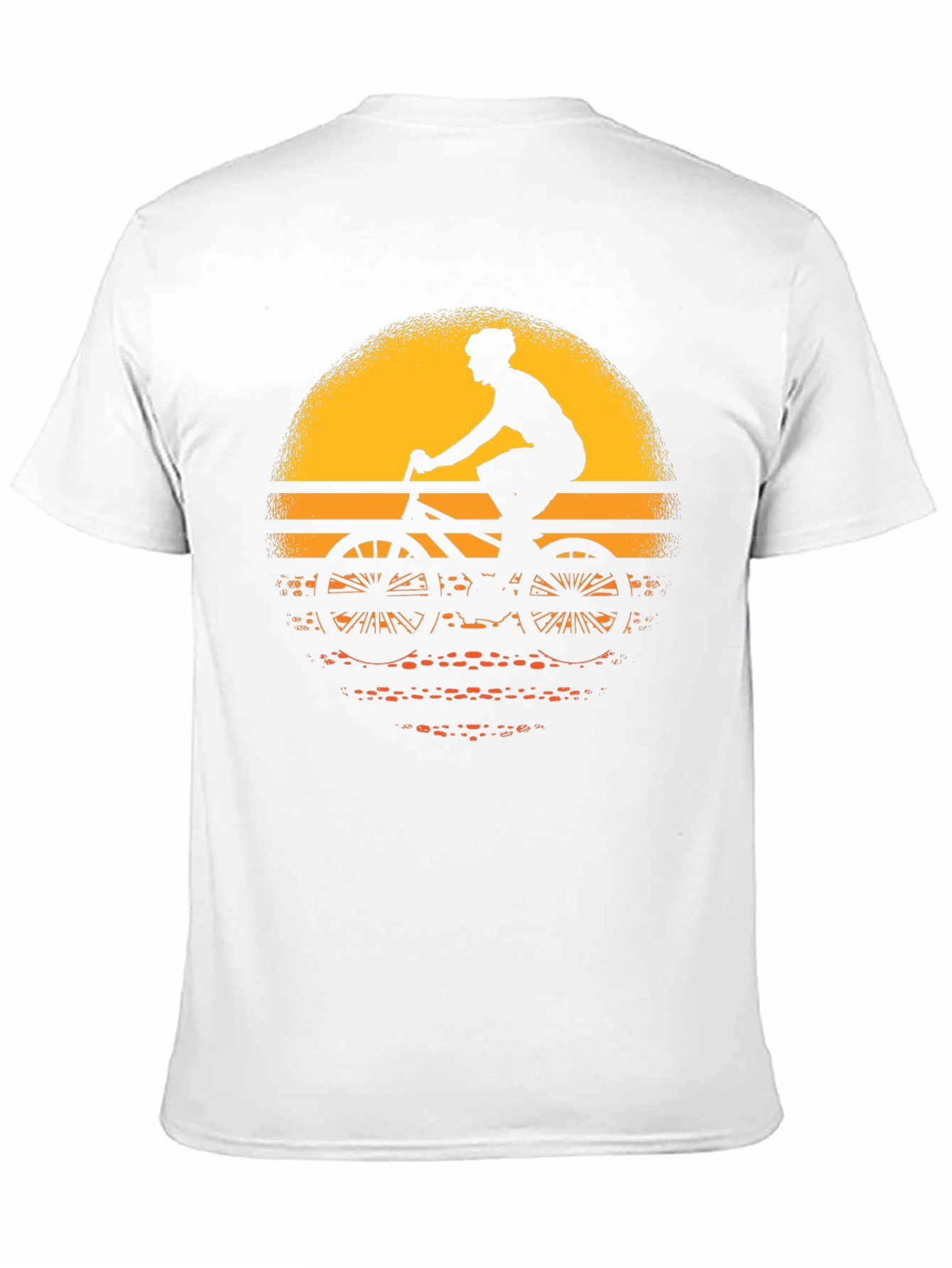Cyclist Sunset Graphic Tee - Black