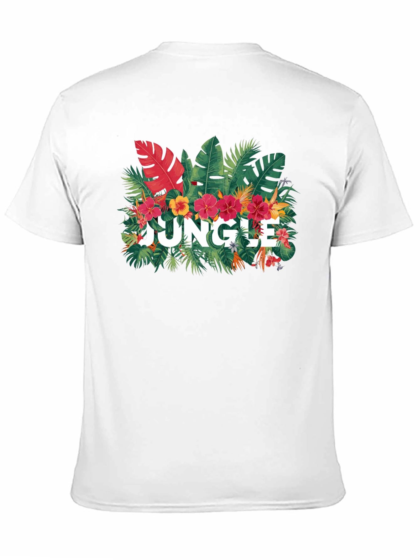 Jungle Graphic Print Black T-Shirt