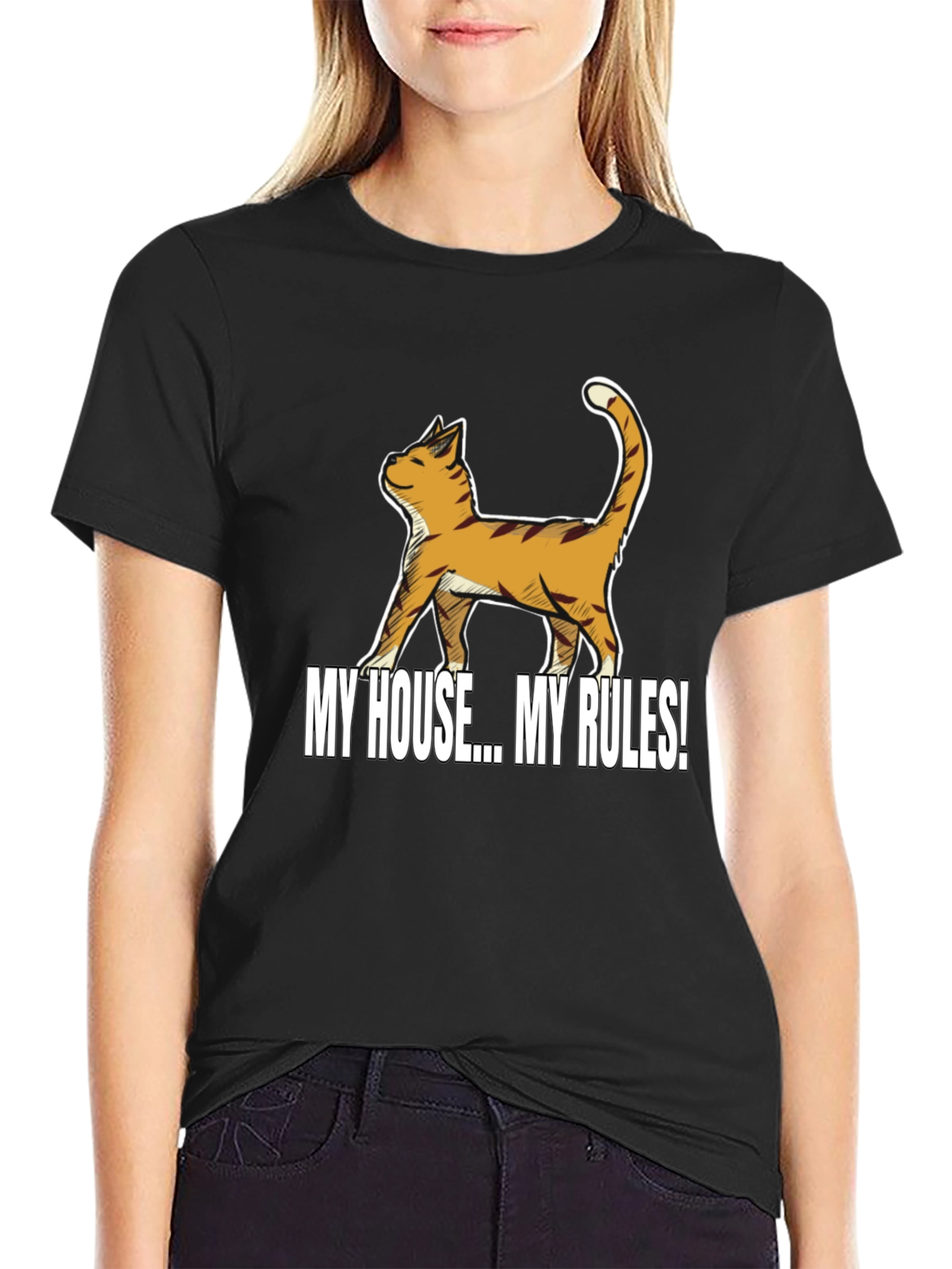 My House My Rules Cat T-Shirt
