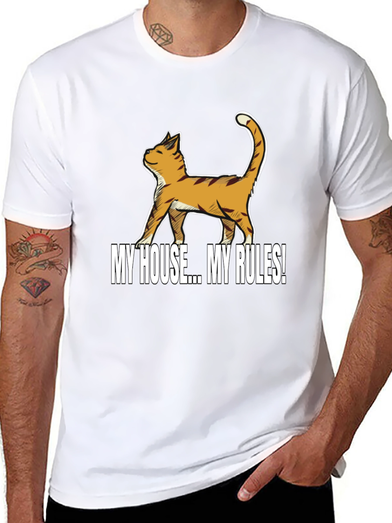 My House My Rules Cat T-Shirt