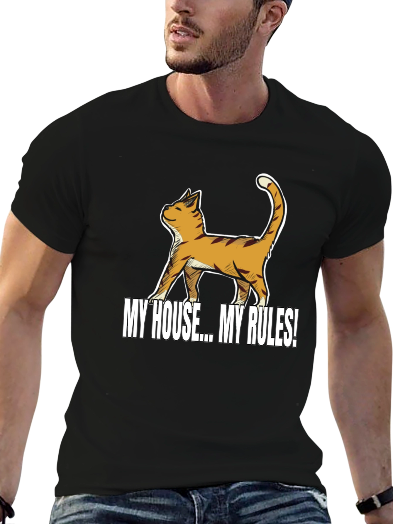 My House My Rules Cat T-Shirt