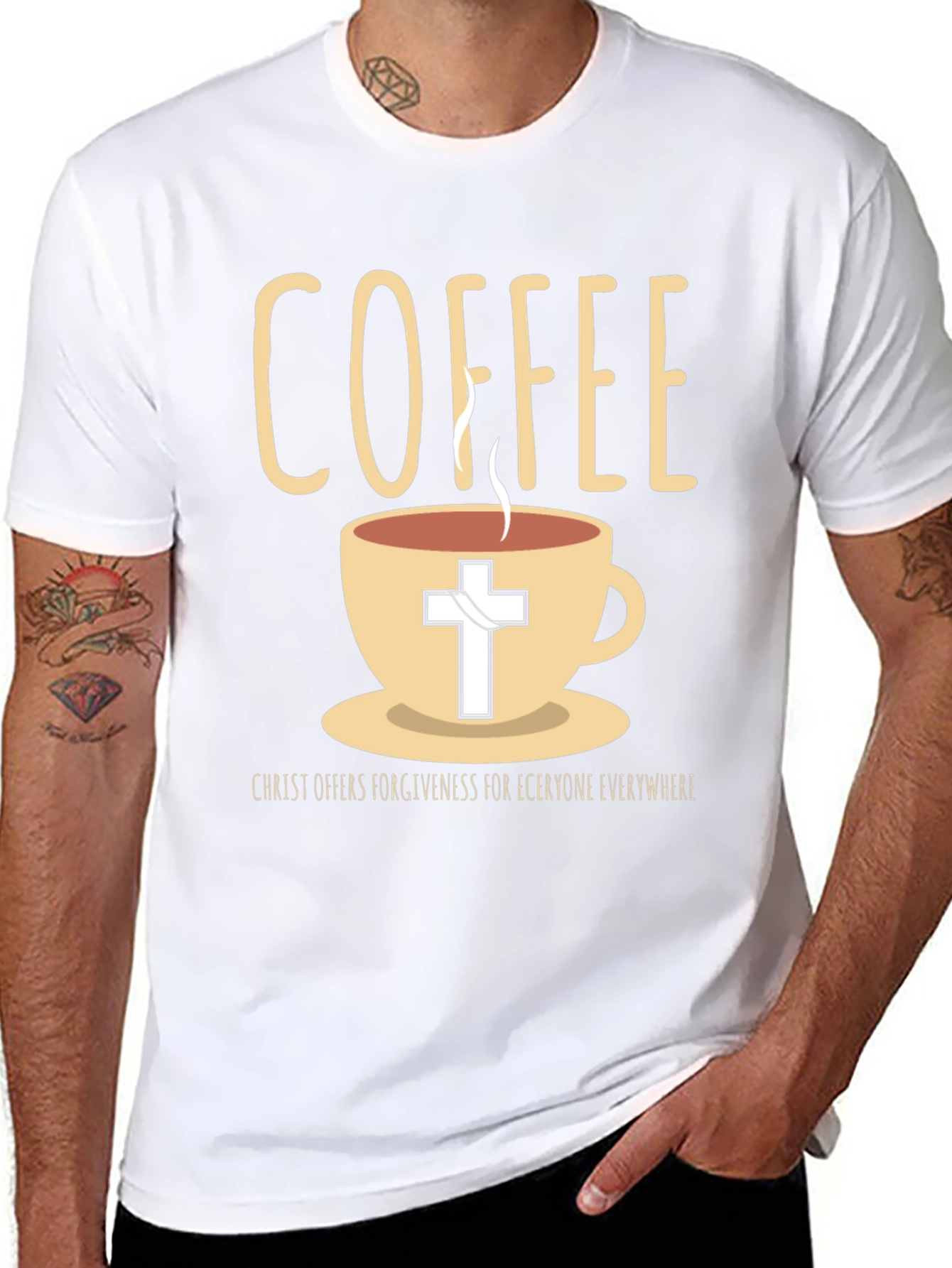 Coffee and Christ Graphic T-Shirt