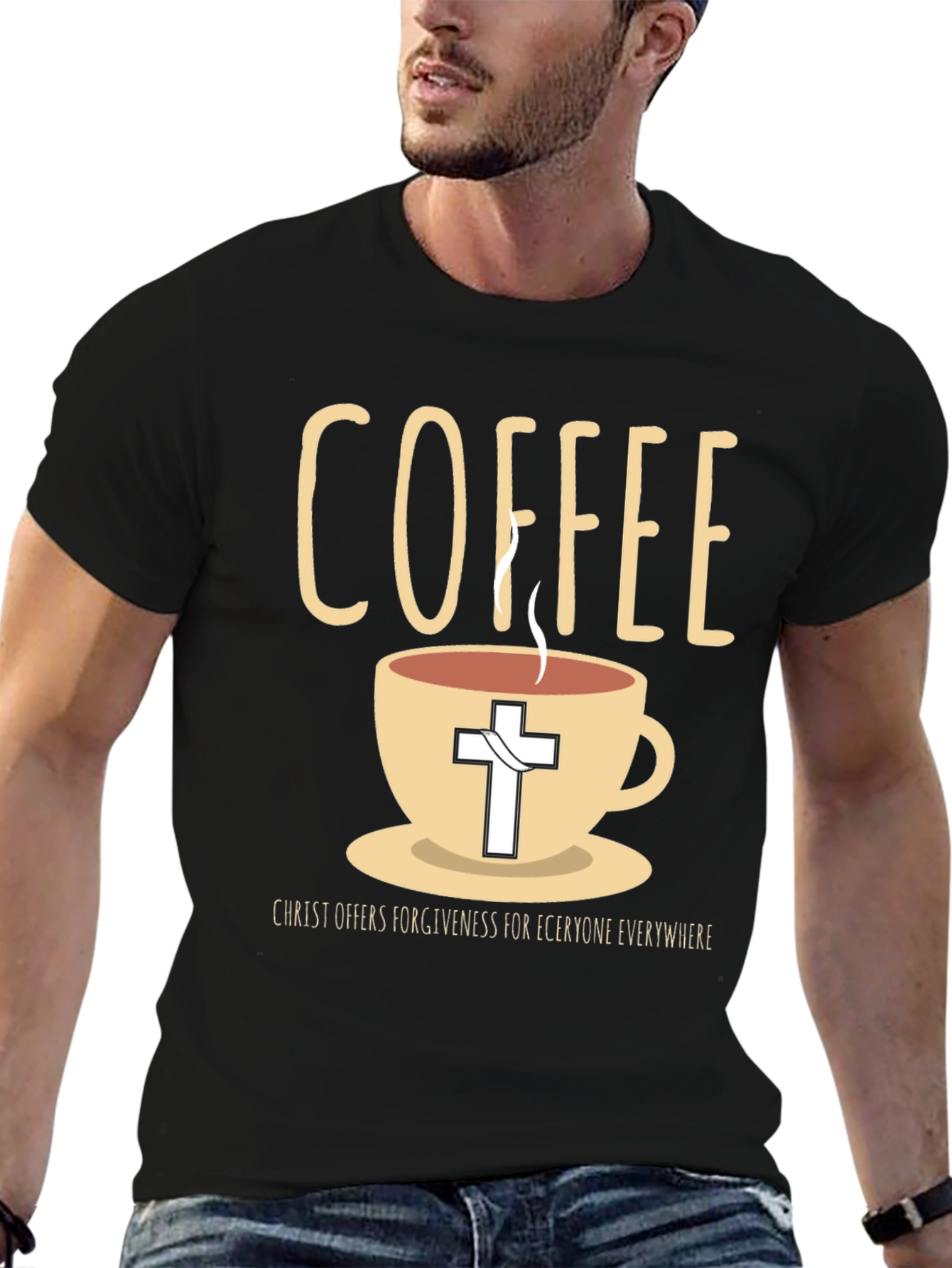 Coffee and Christ Graphic T-Shirt